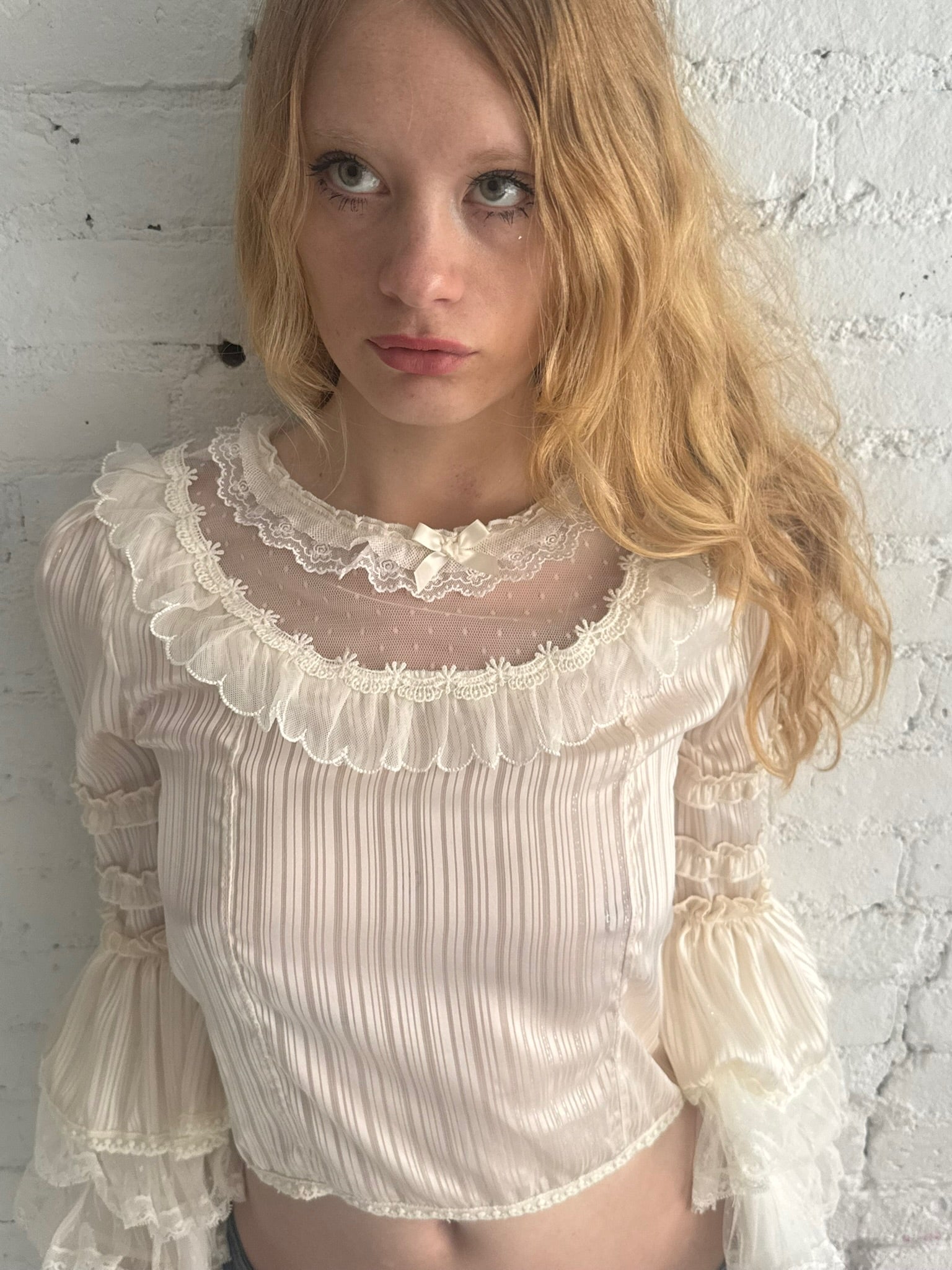 Vintage Pleated Top