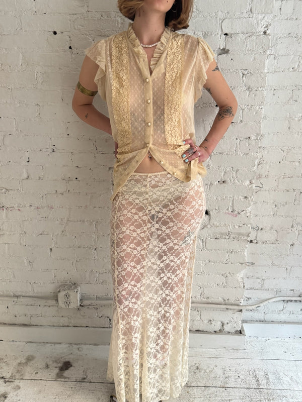 Vintage Lace Skirt