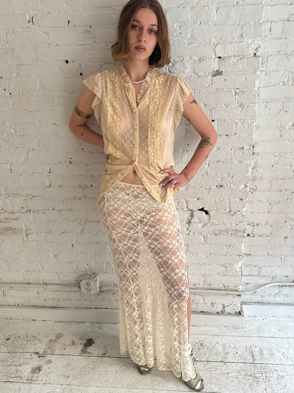 Vintage Lace Skirt