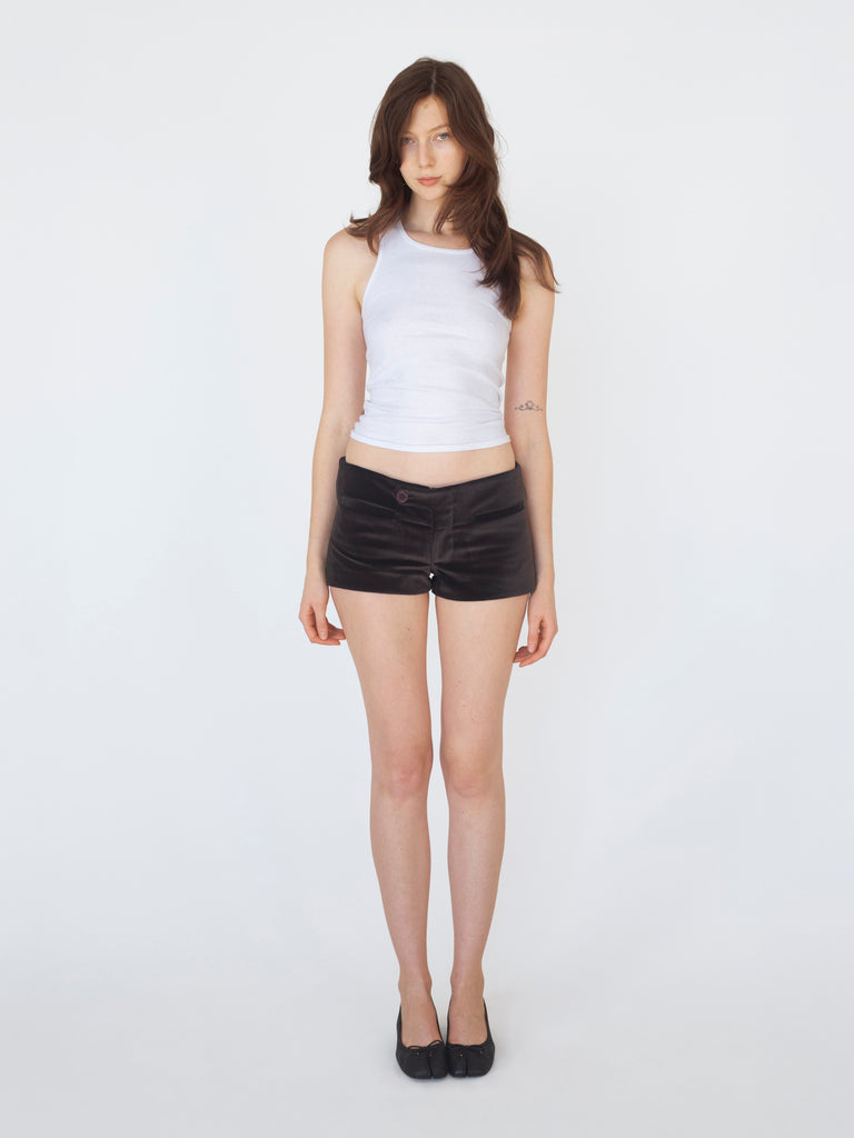 Lily Shorts - Brown Velvet