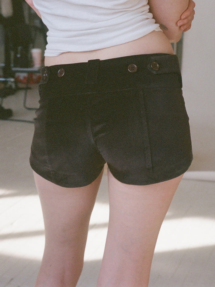 Lily Shorts - Brown Velvet