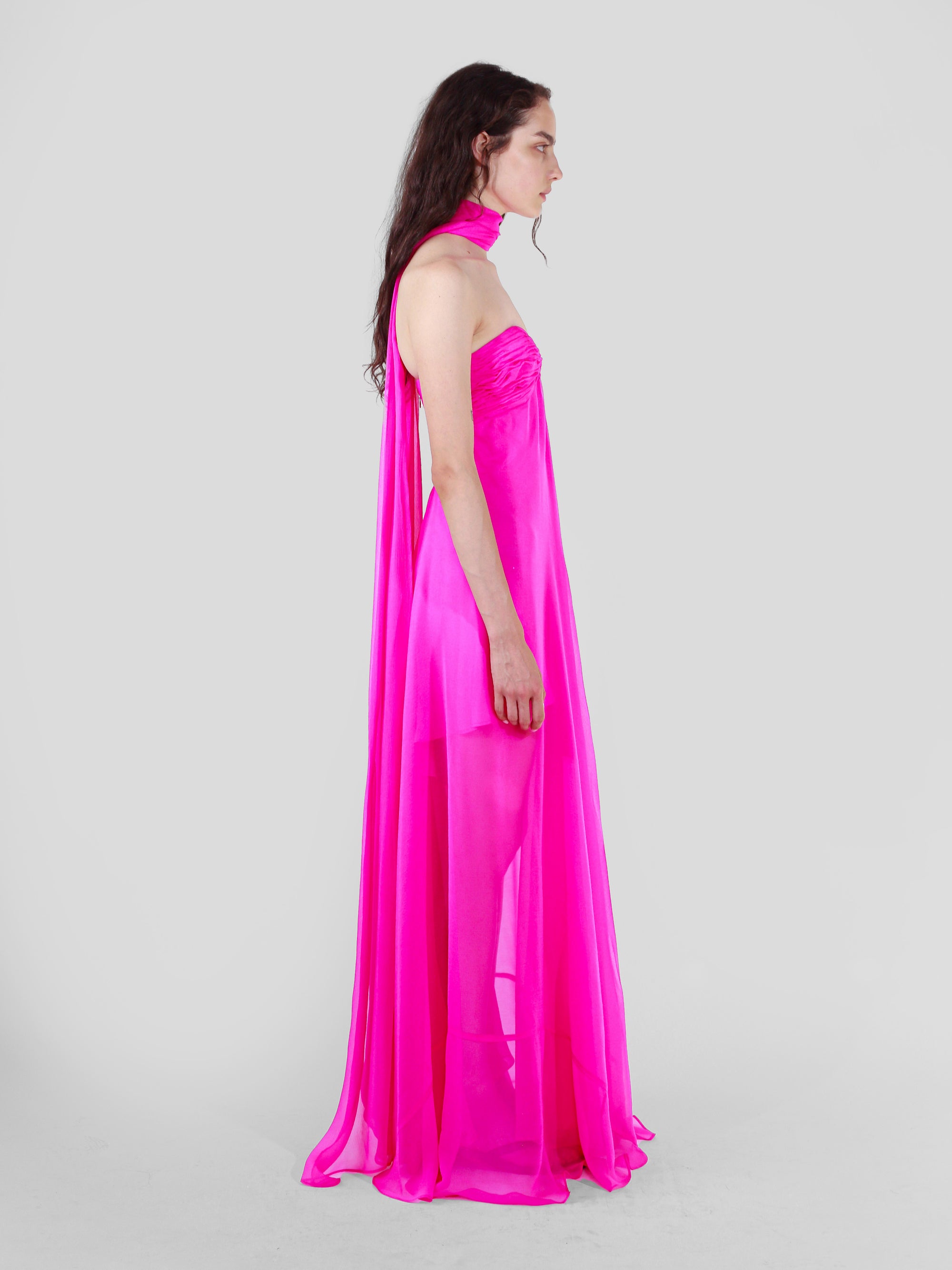Luna Gown - Hot Pink