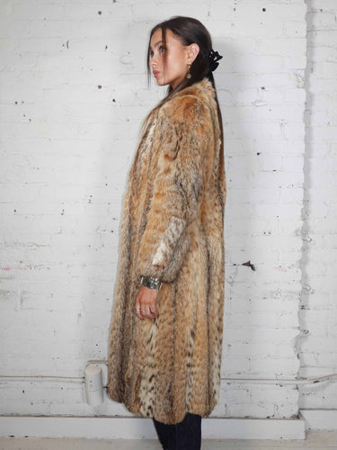 Brown Lynx Fur Coat