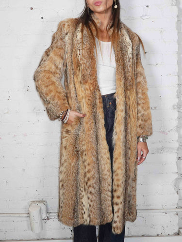 Brown Lynx Fur Coat