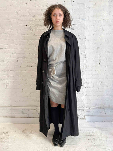 Fog Draped Shirt Dress