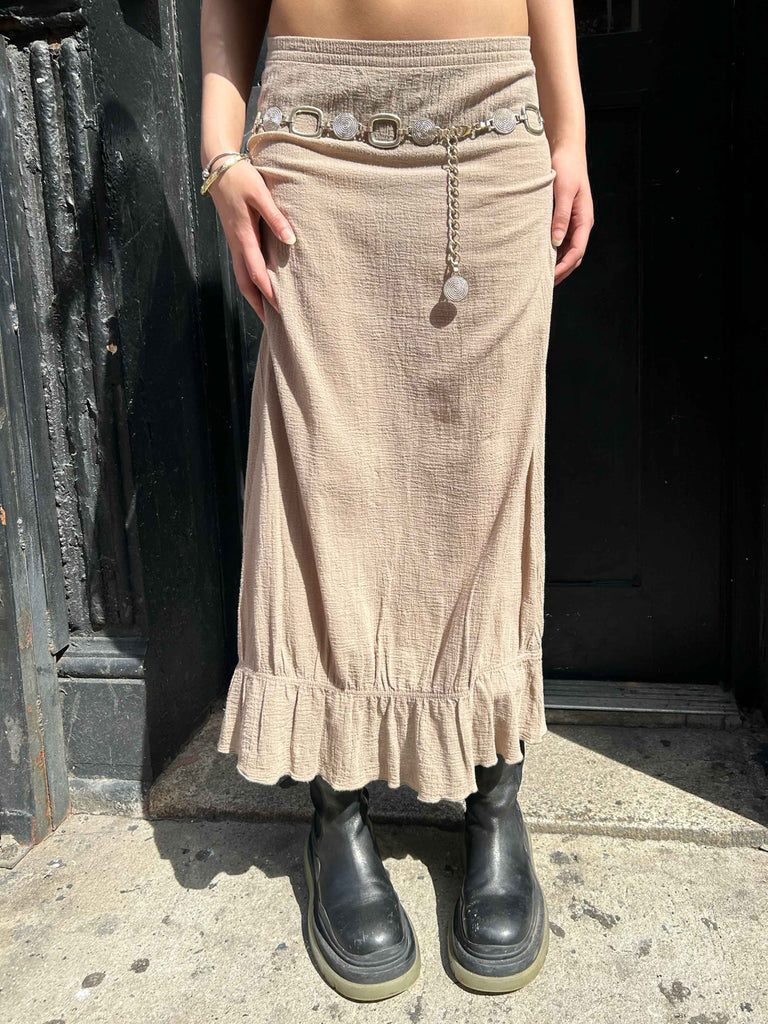 Vintage Silver Spiral Belt