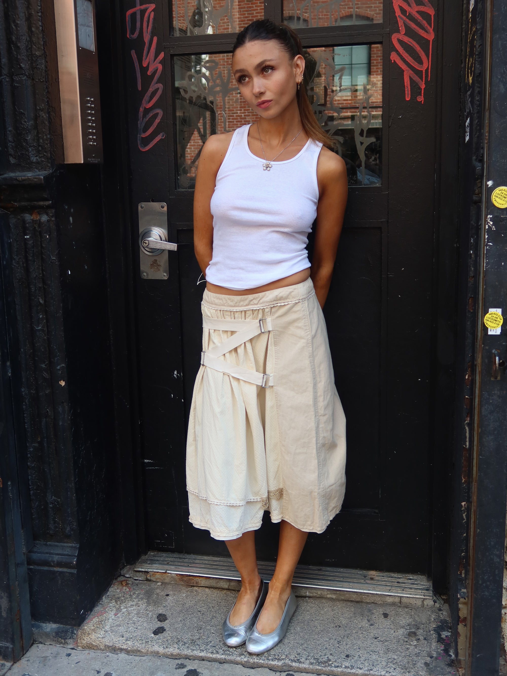 Vintage Buckled Princess Skirt