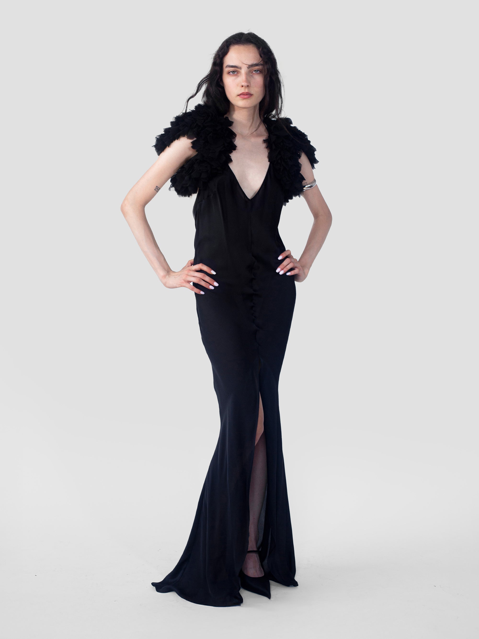 Feather Bolero - Black