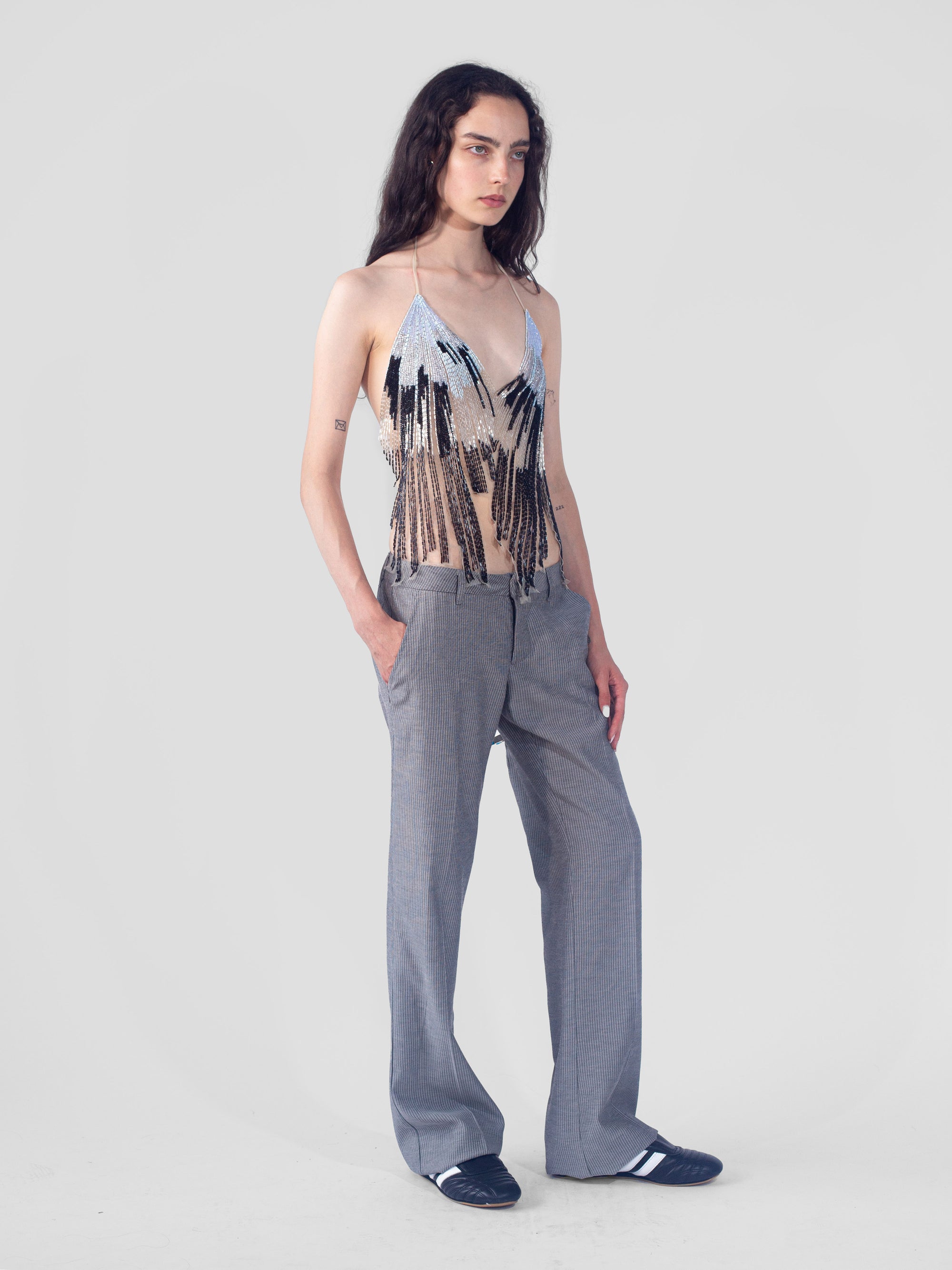 X-Tina Top - Black & Blue