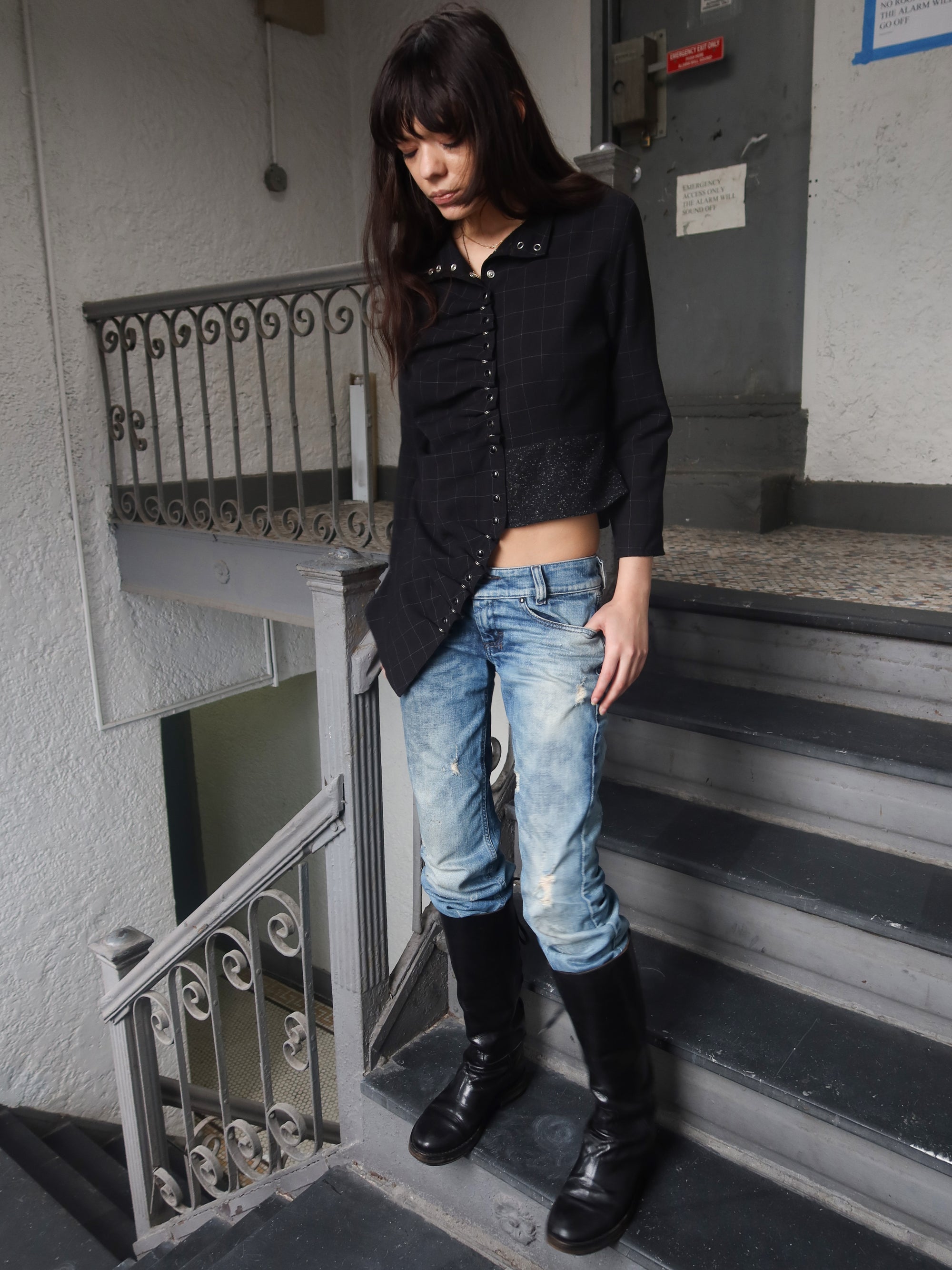 Vintage French Button Up