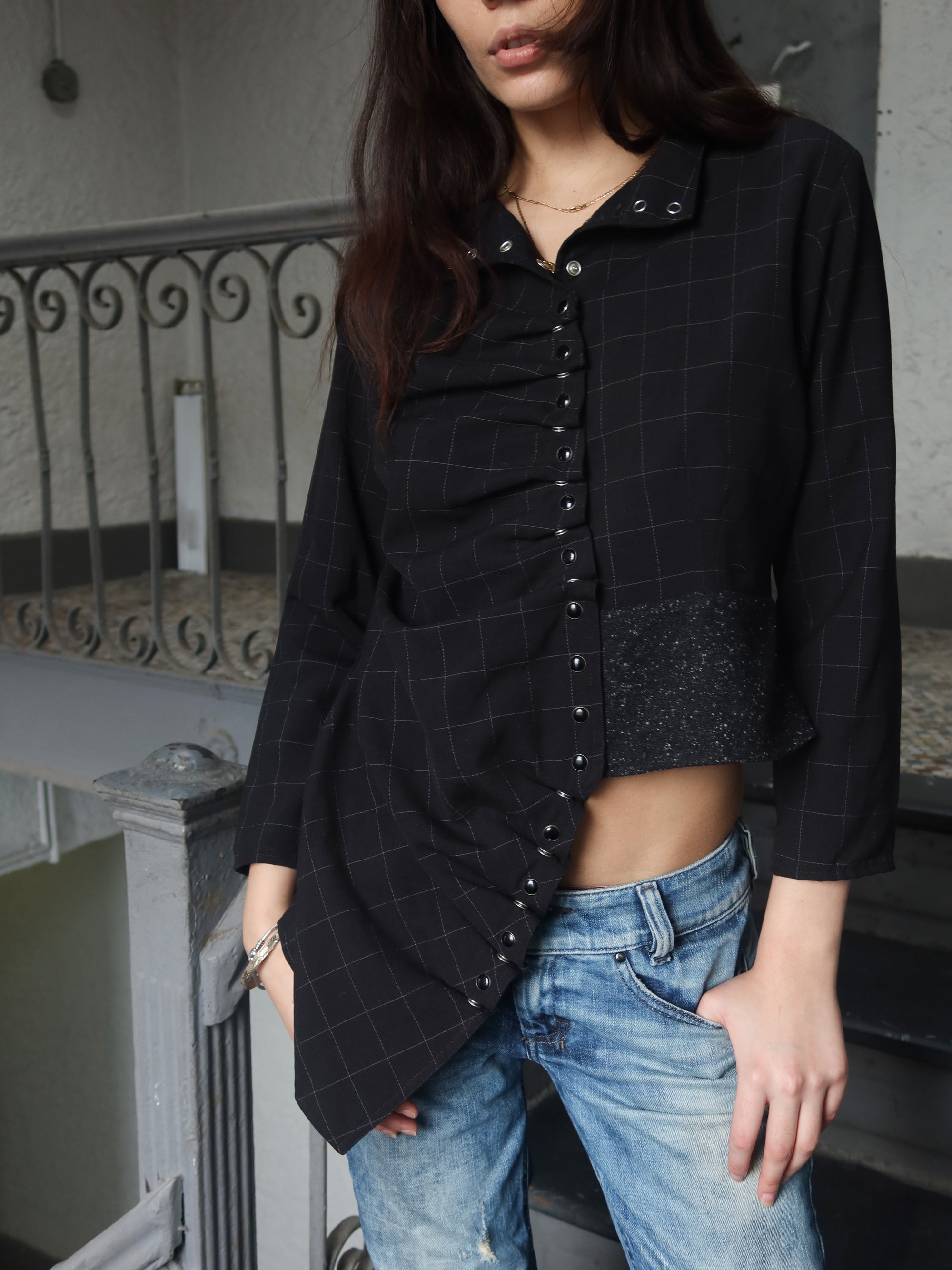 Vintage French Button Up