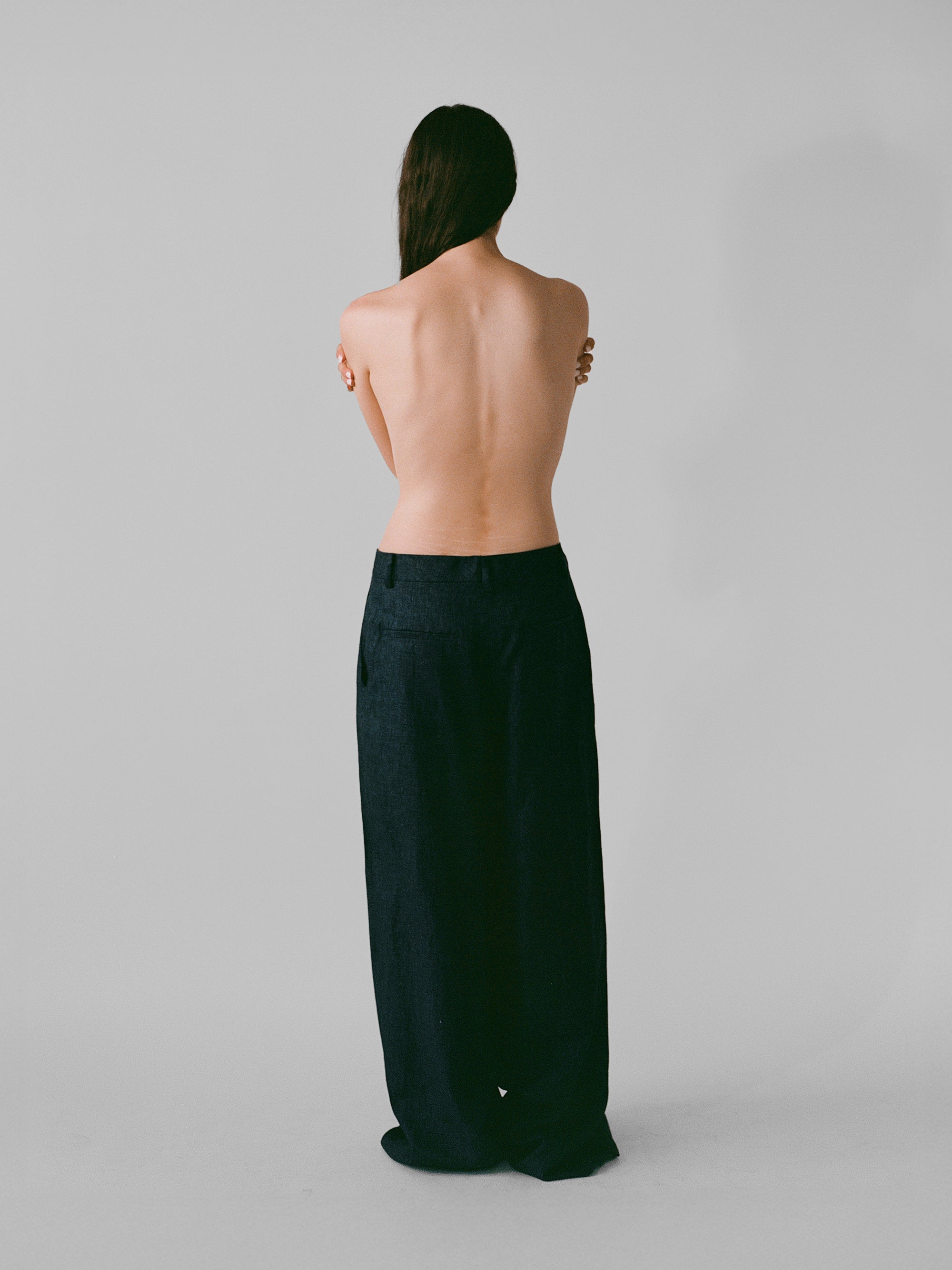Baggy Baggy Men's Pant - Blue Linen