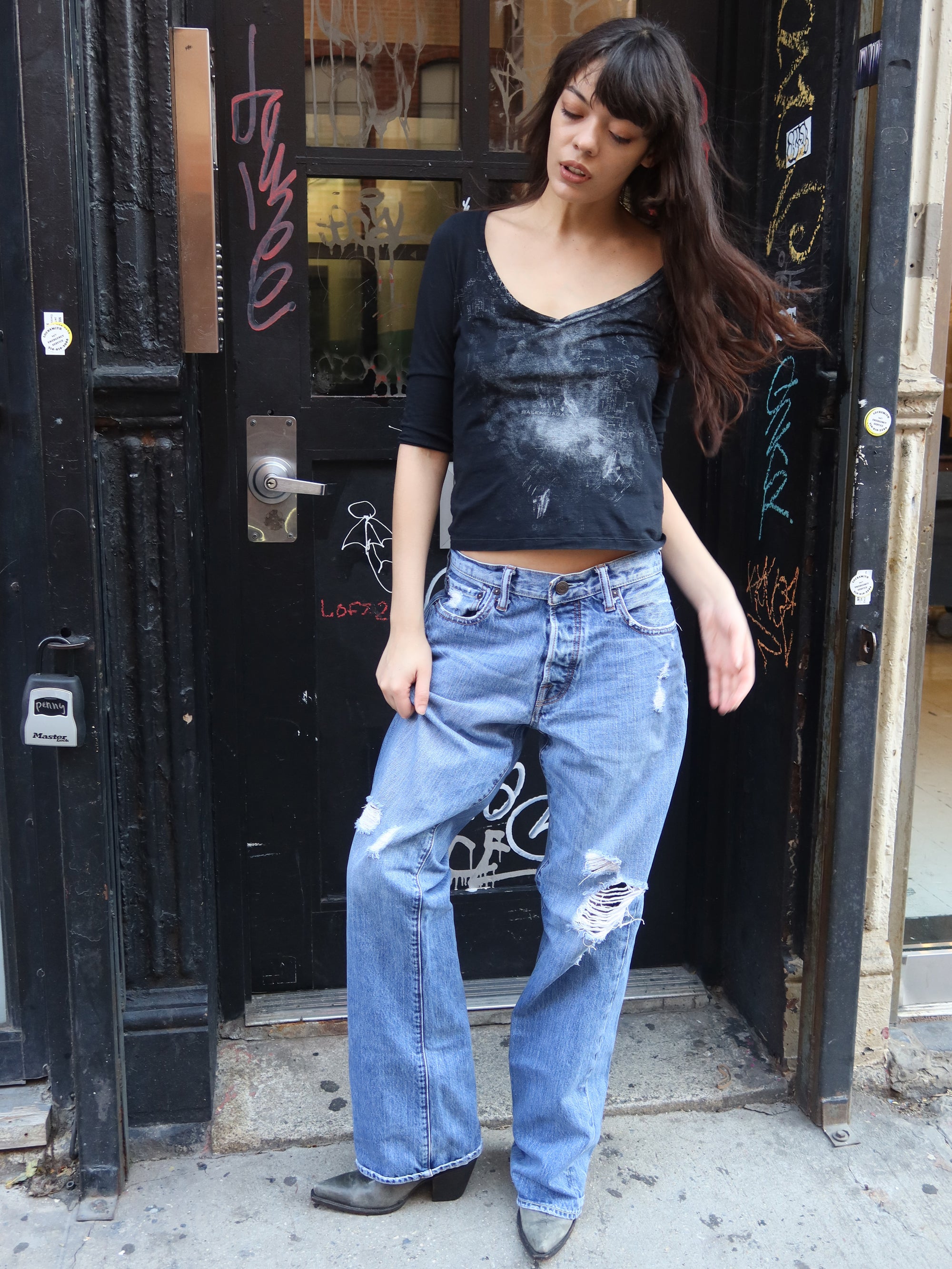 Vintage Abercrombie & Fitch Distressed Denim