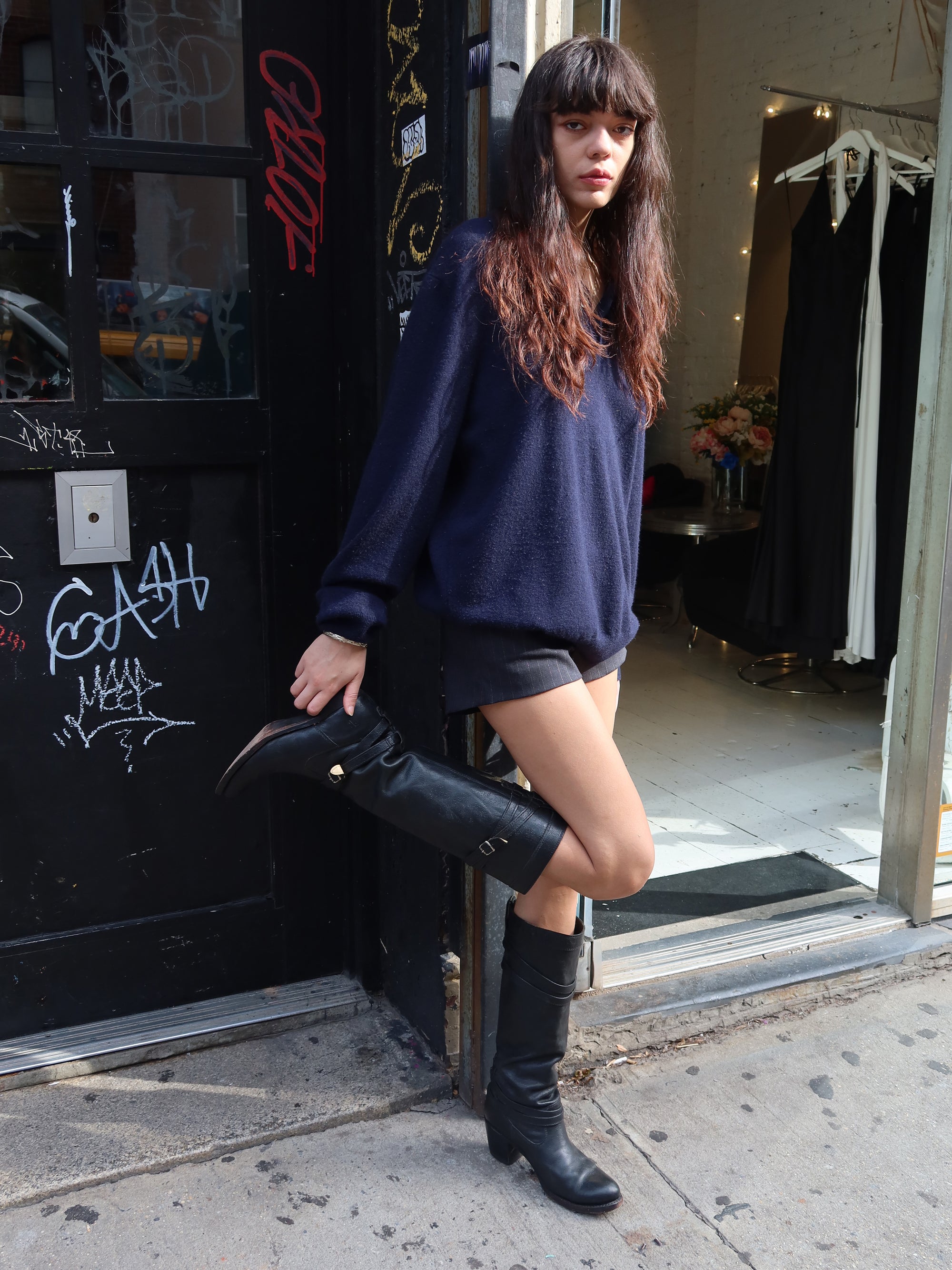 Vintage Buckle Boots
