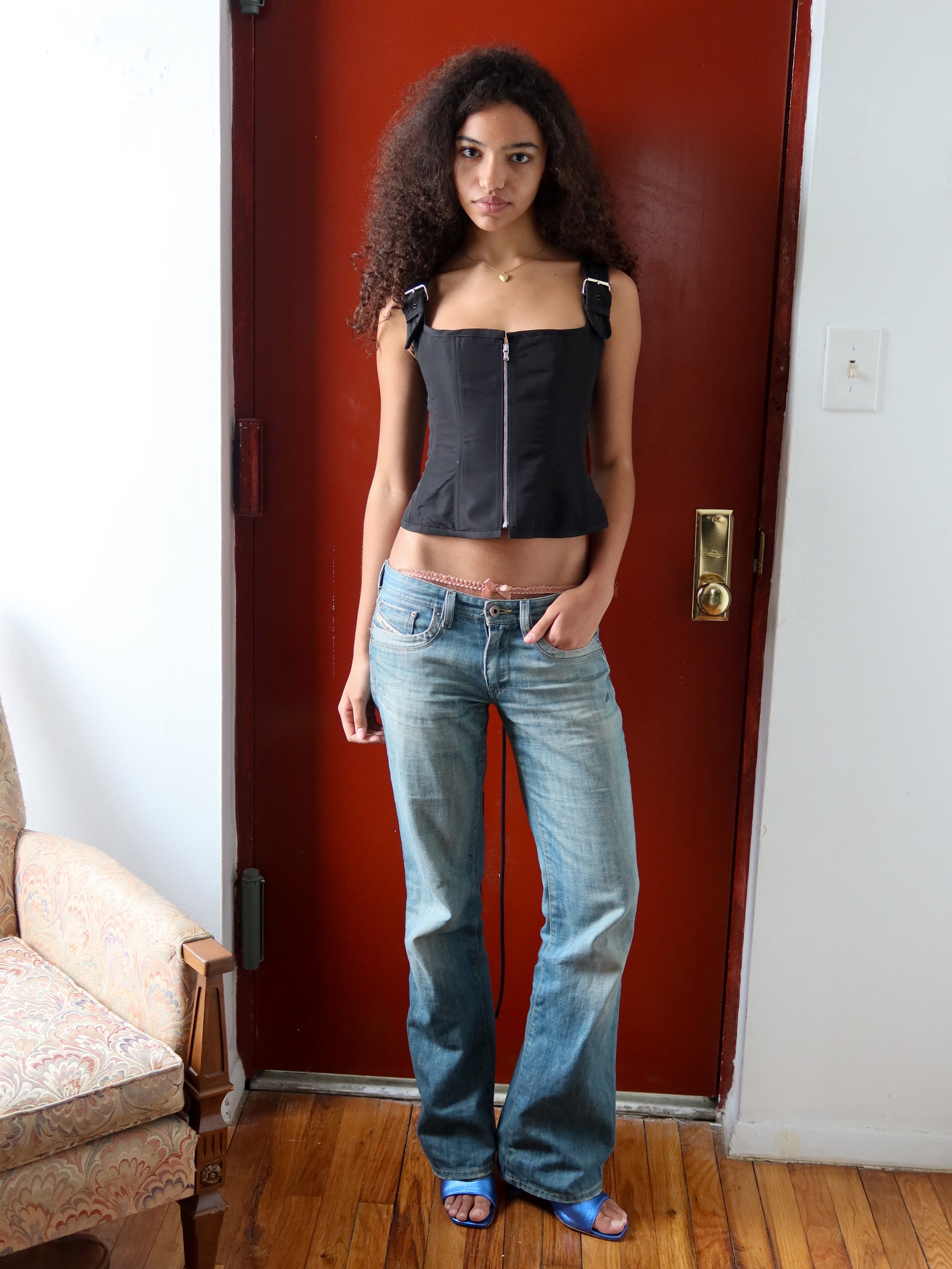 Buckle Corset - Black