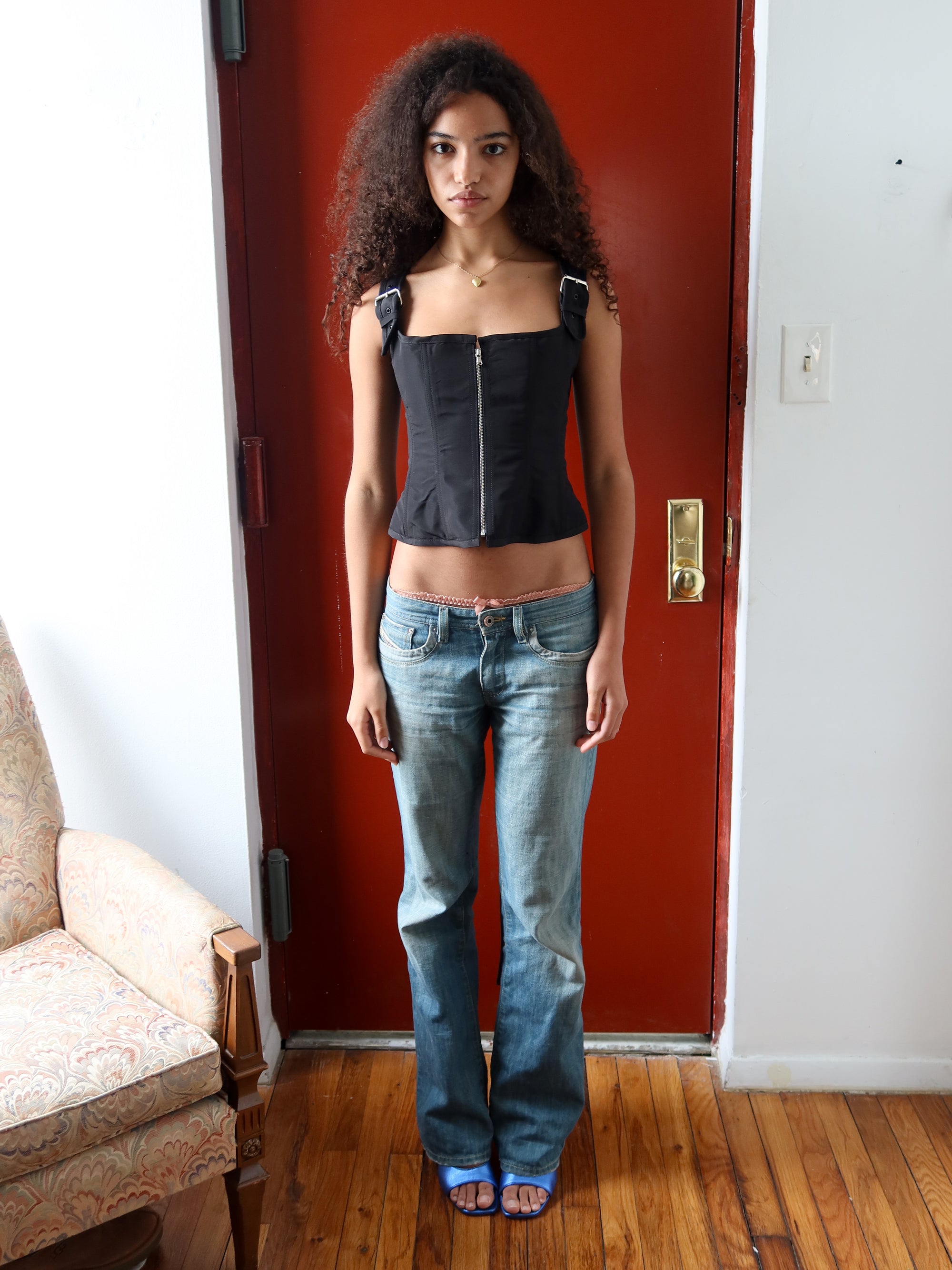 Buckle Corset - Black