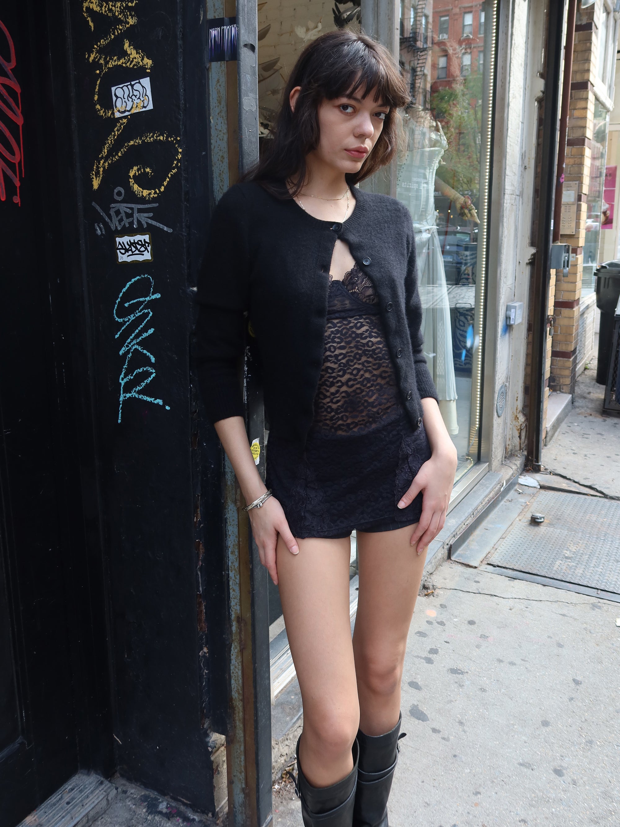 Vintage Cashmere Cropped Cardigan