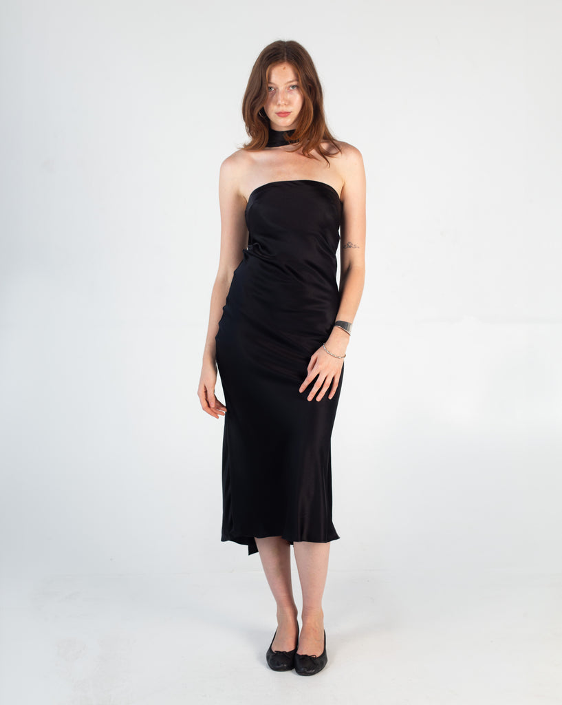 Classic Evening Midi Tube - Black