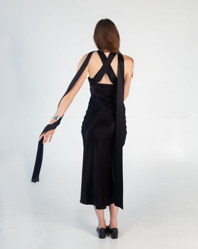 Classic Evening Midi Tube - Black