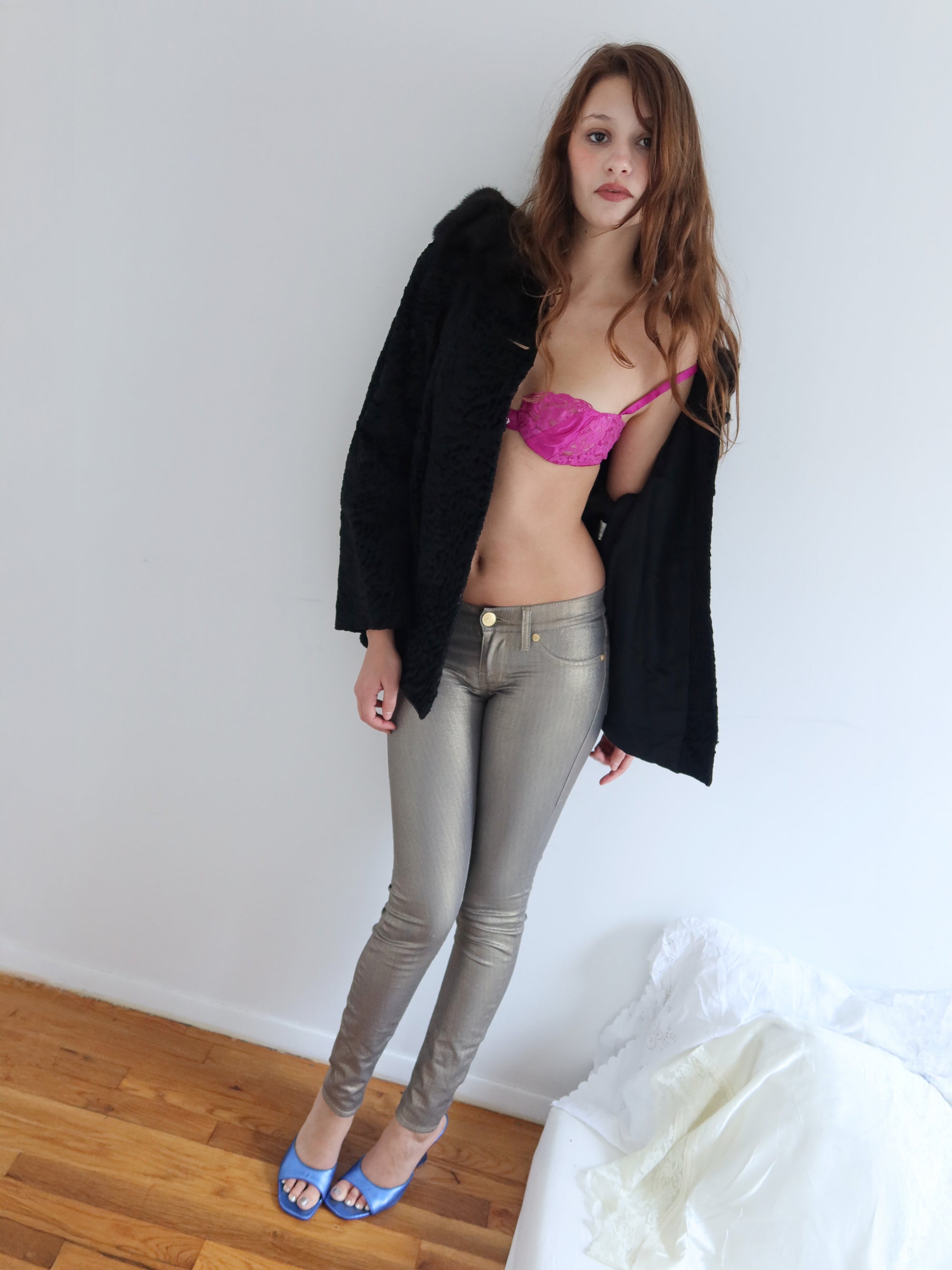 Vintage Anne J Persian Lamb Fur Coat