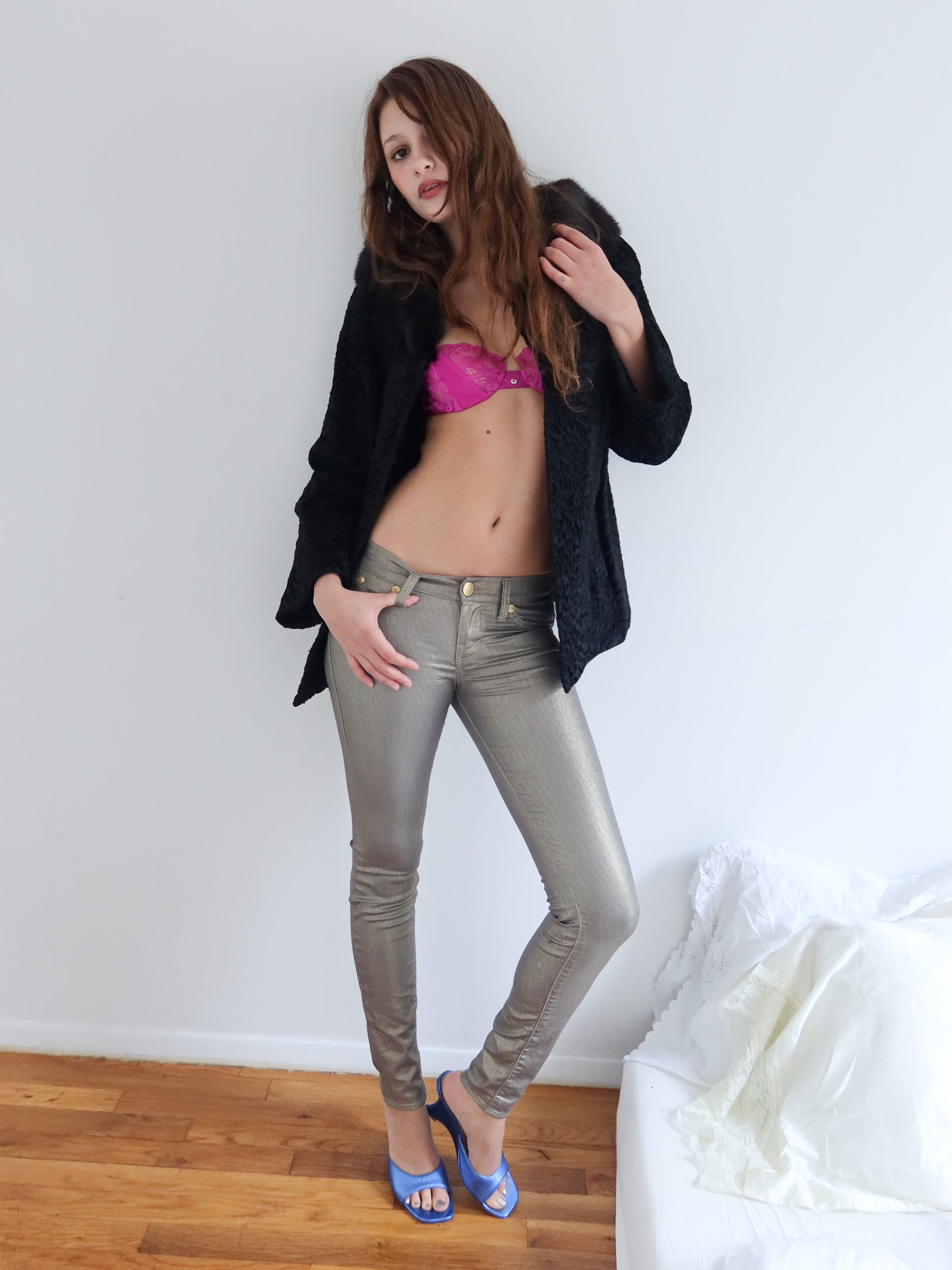 Vintage Anne J Persian Lamb Fur Coat