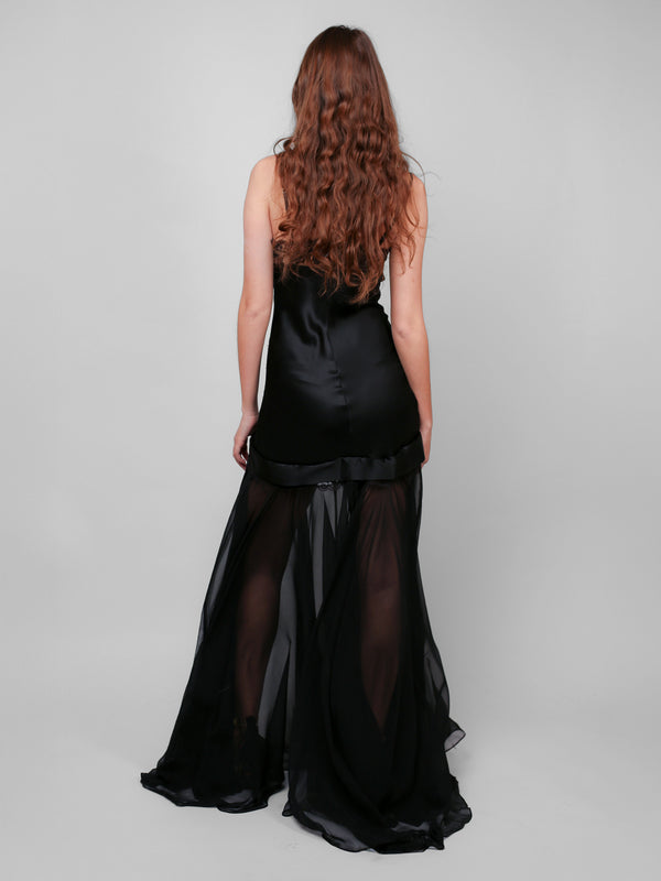 hd in paris black lace dress HD in Paris Anthropologie Black/Beige Lace Dress, Lined, Size M