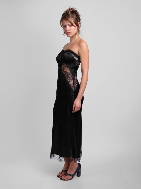Fleur Tube Slip - Black