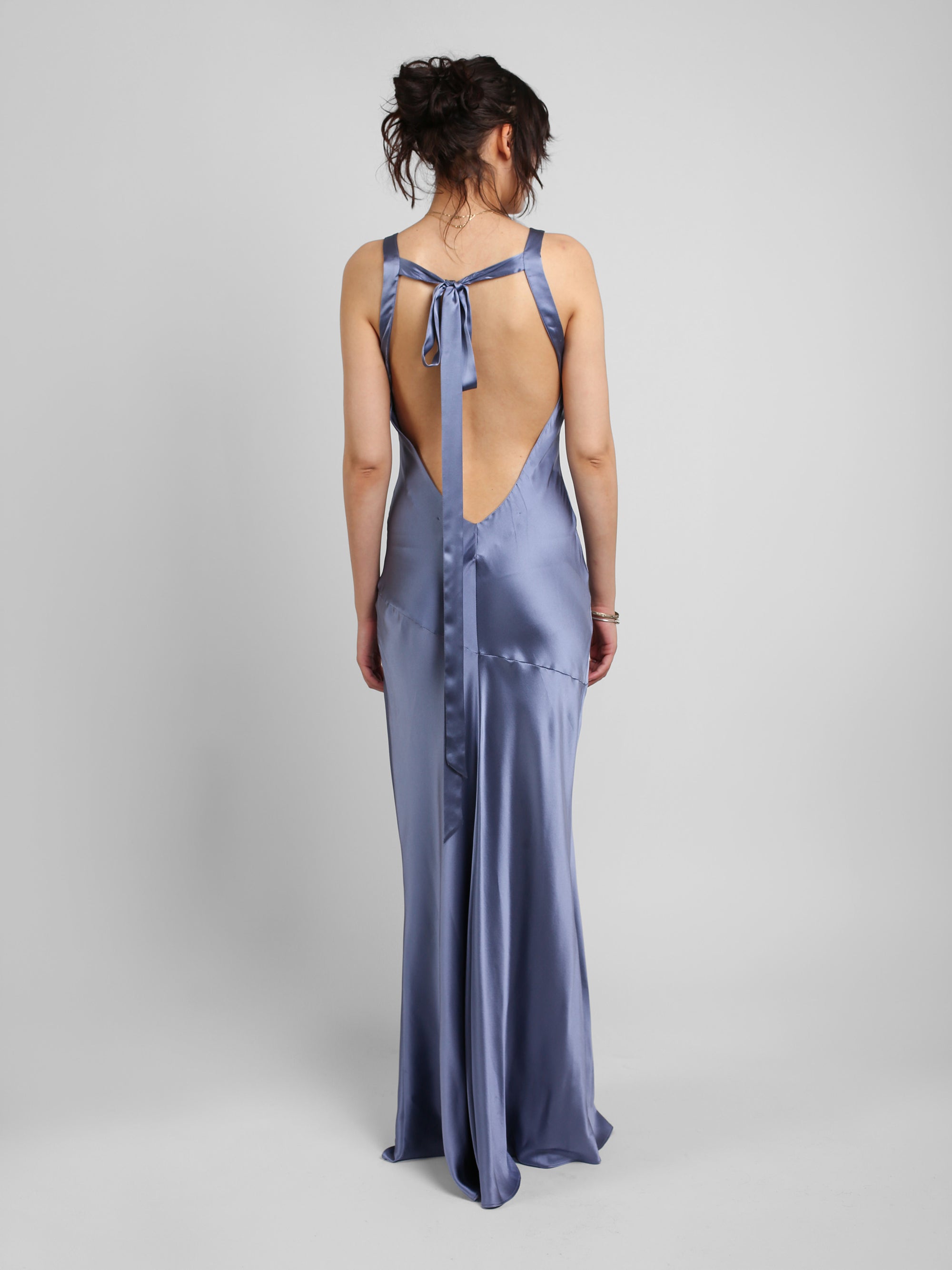 Devon Gown - Slate Blue