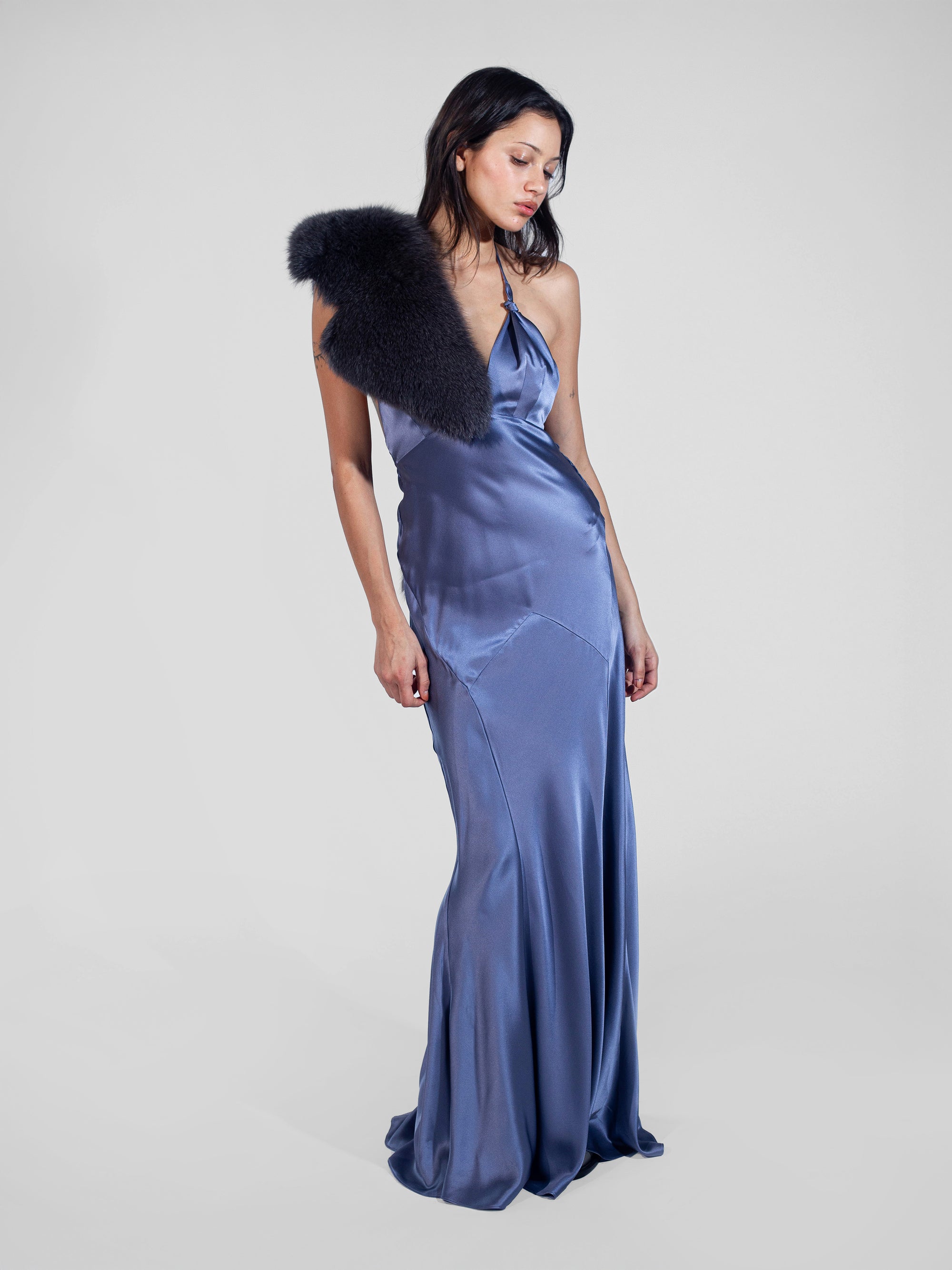 Boulevard Dress - Slate Blue