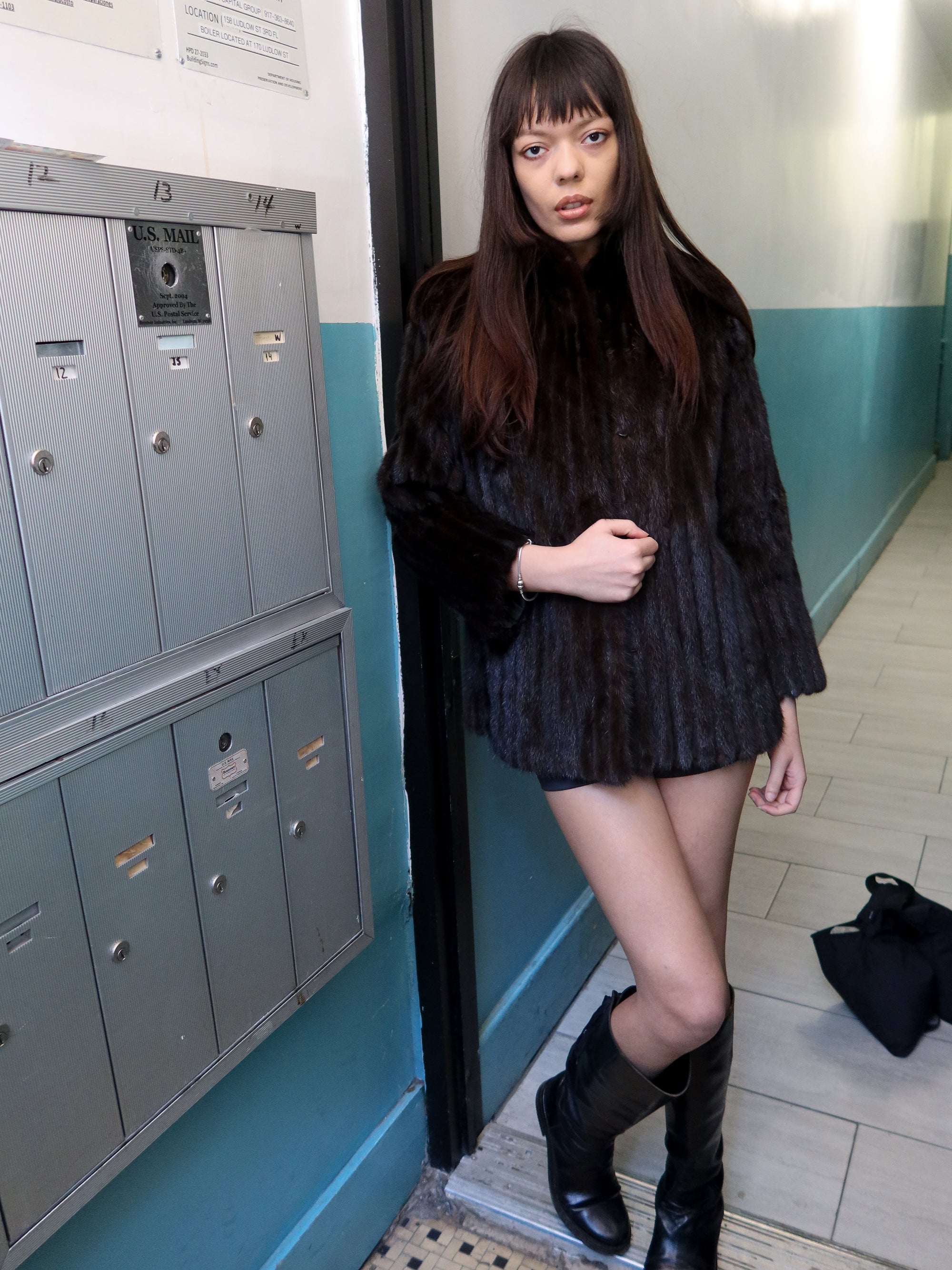 Vintage Brown Fur Coat