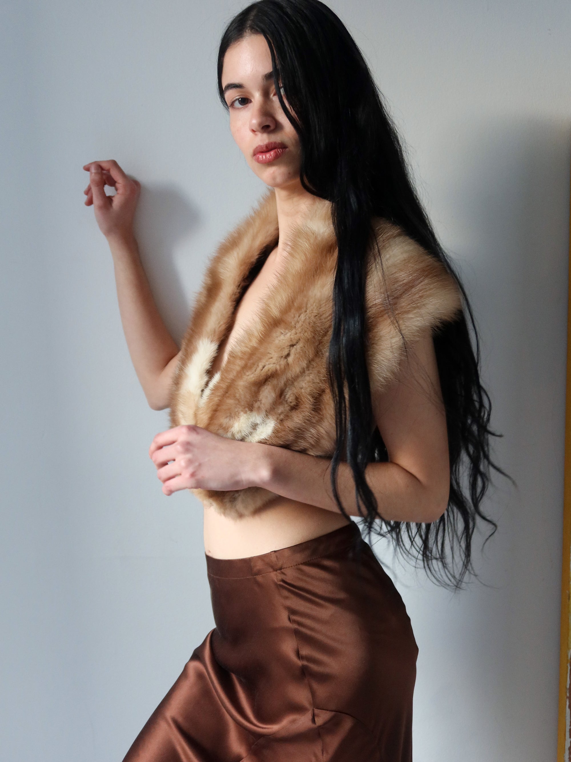 Vintage Lottie K Fur Shawl