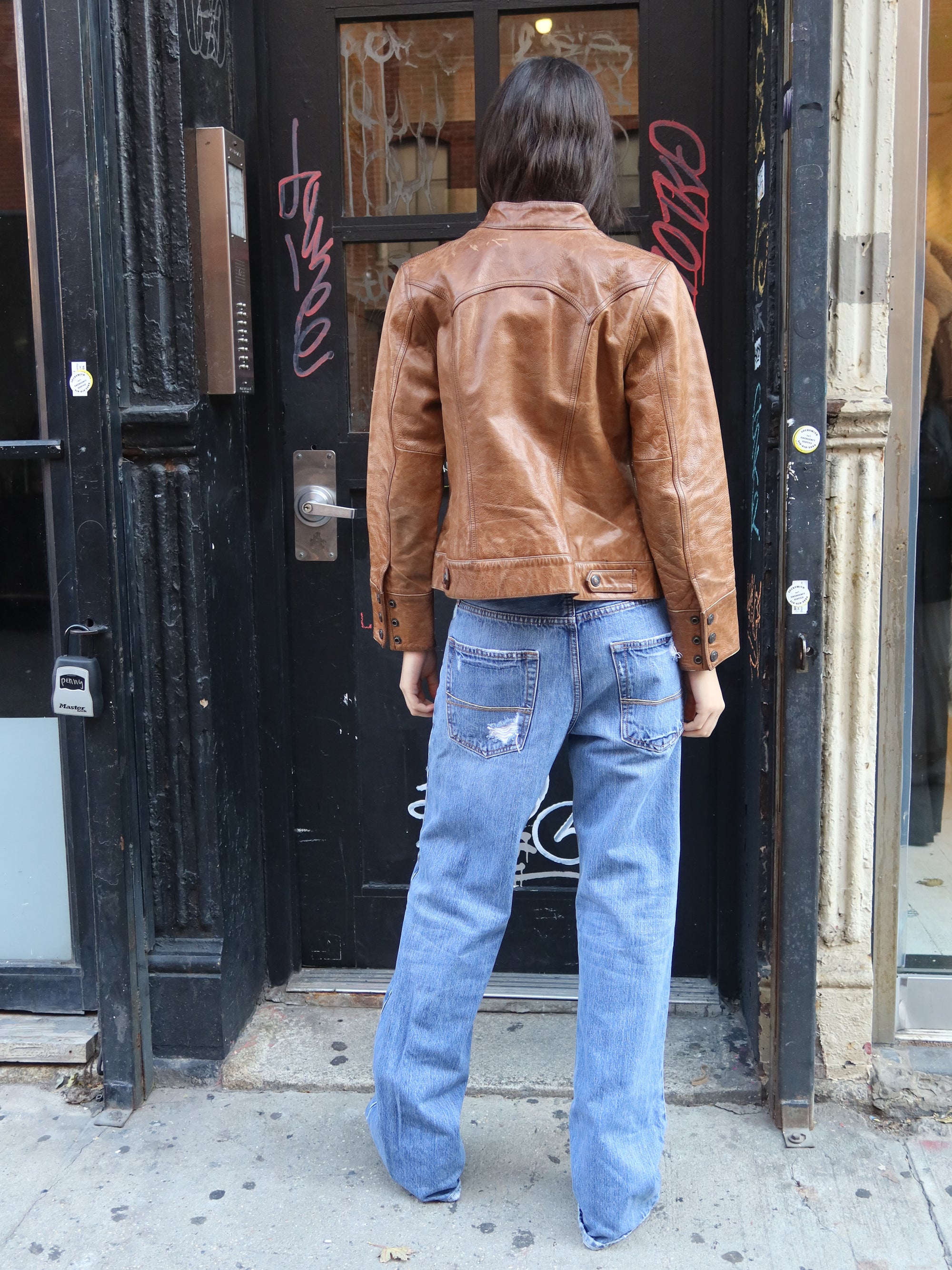 Vintage Gap Brown Leather Jacket