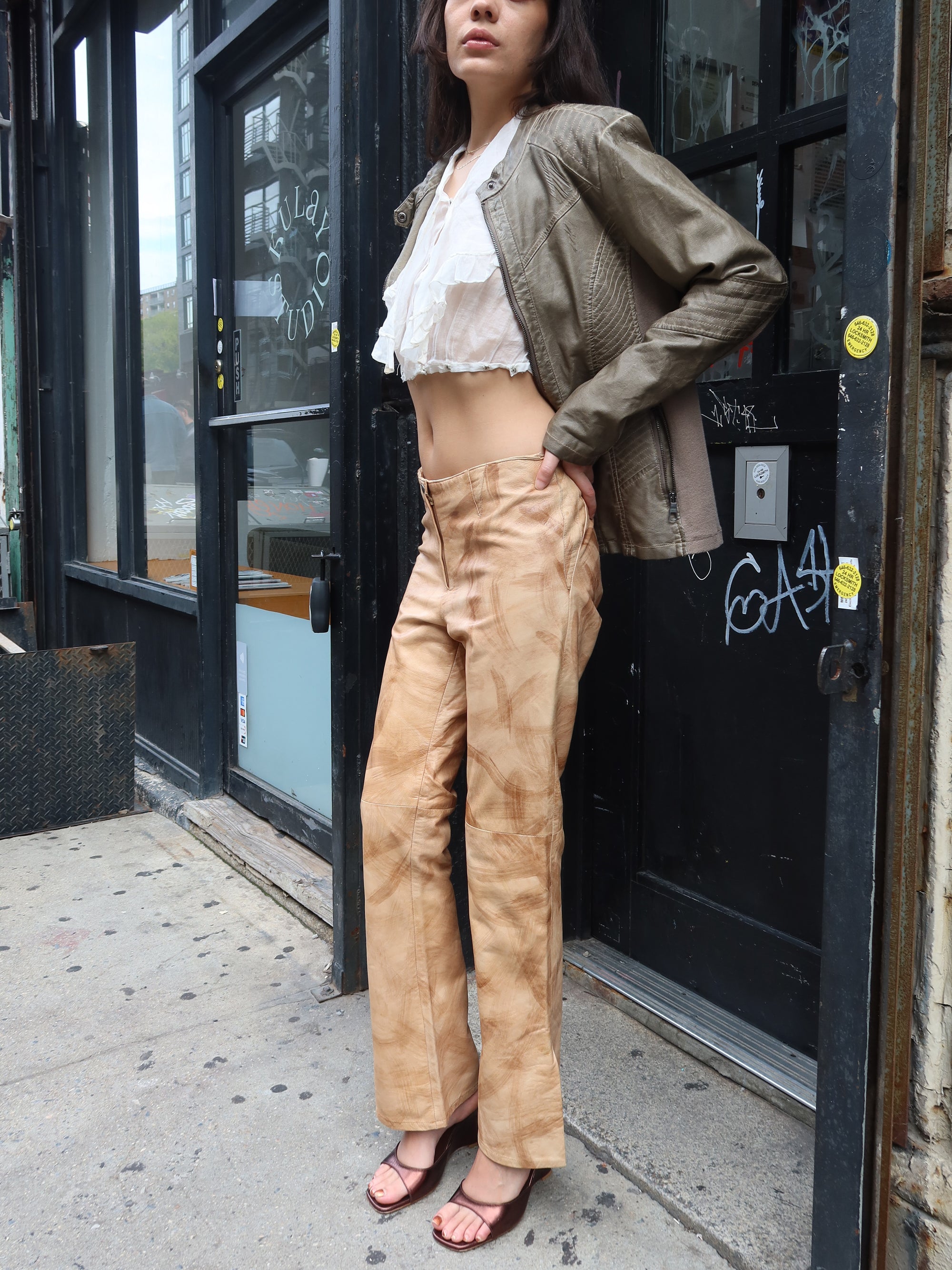 Vintage Italian Leather Pants