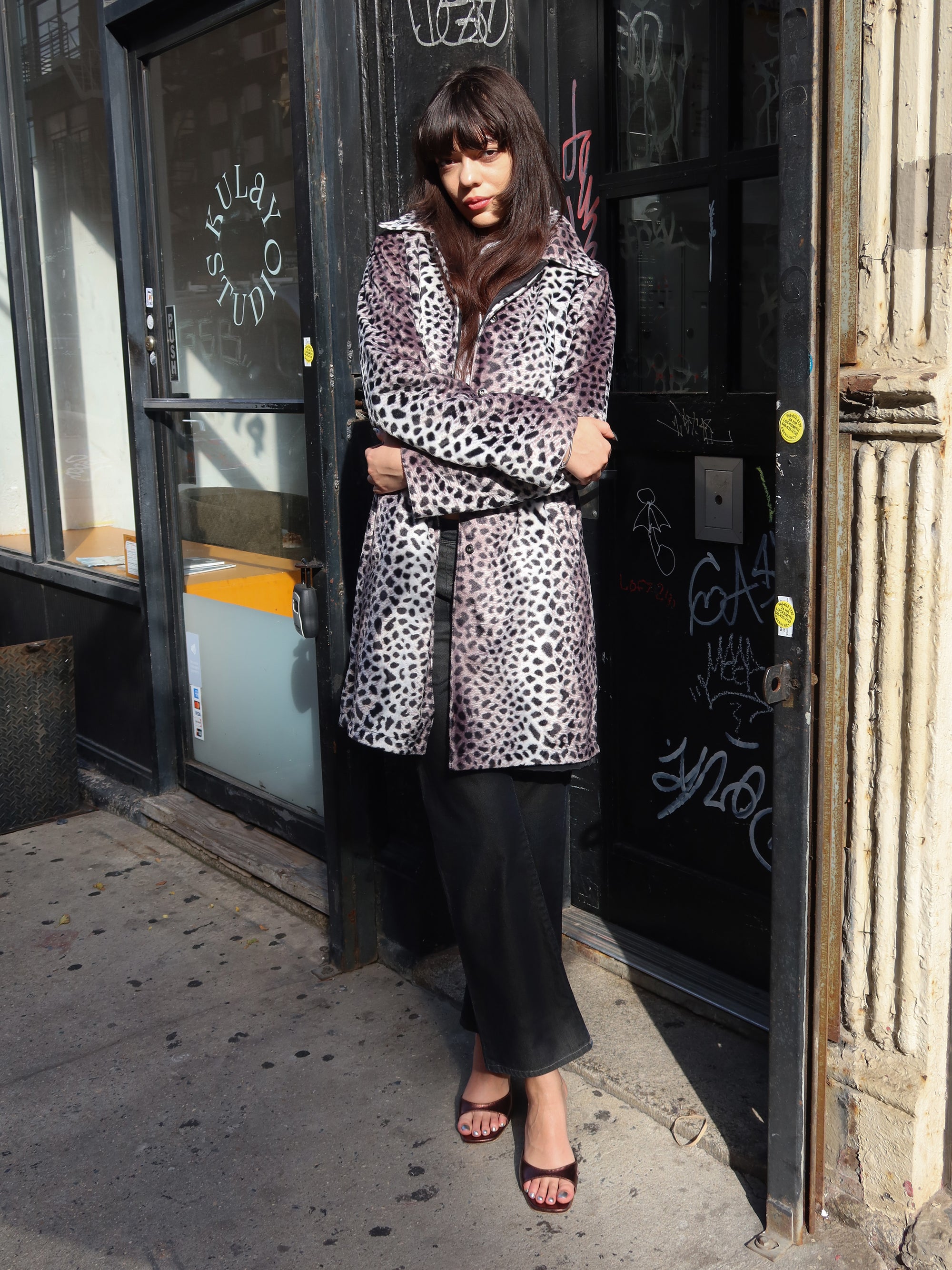Vintage Cheetah Raincoat