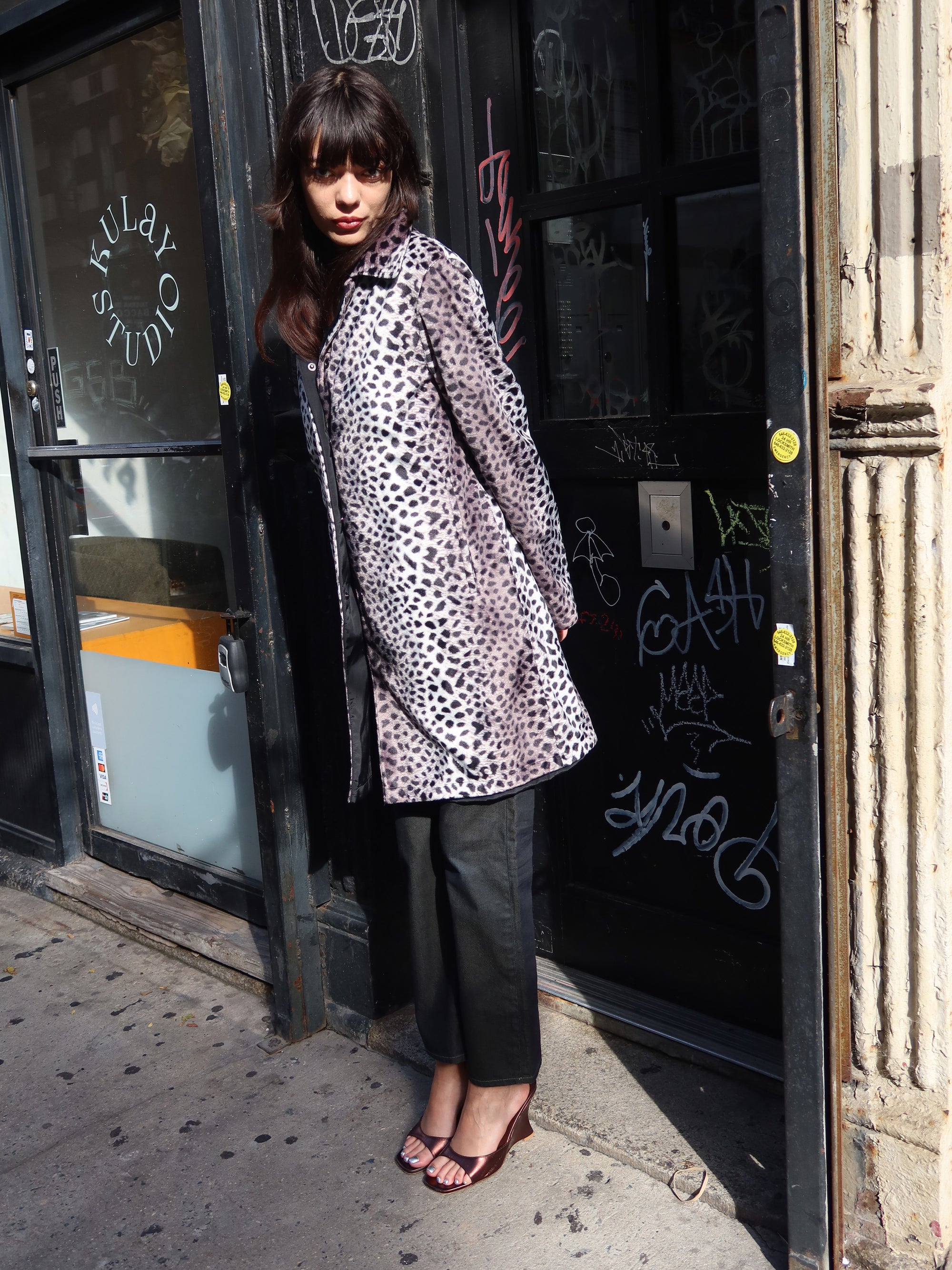Vintage Cheetah Raincoat