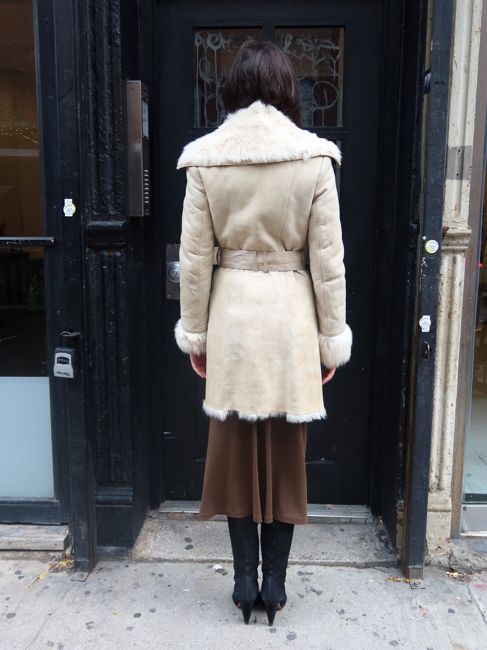 Vintage Italian Lambskin Coat
