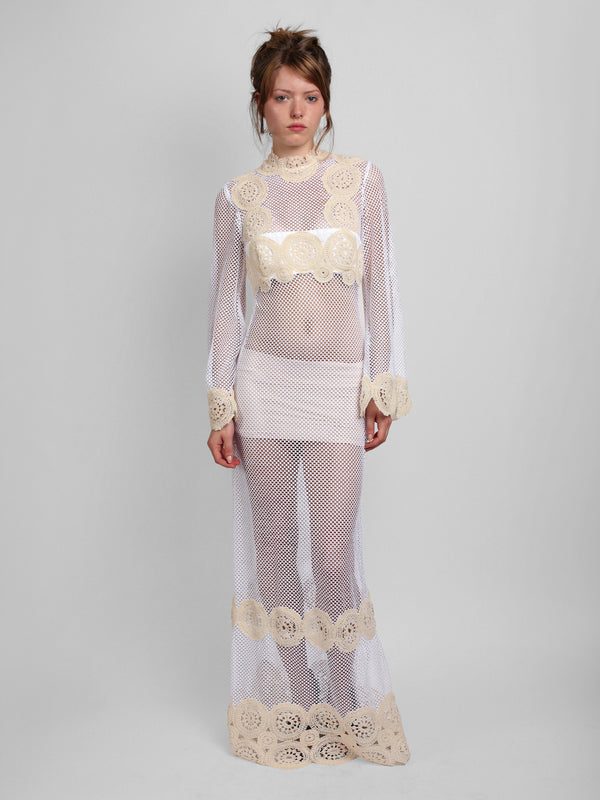 Antique Dress - White