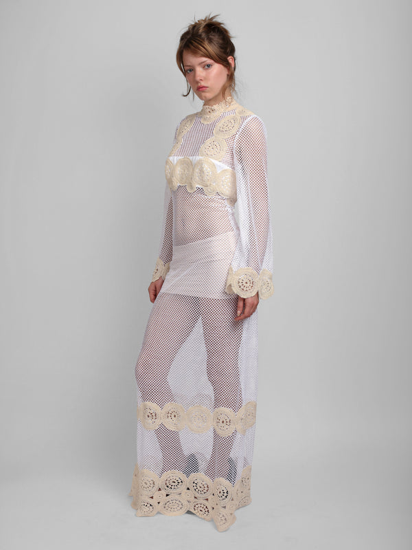 Antique Dress - White