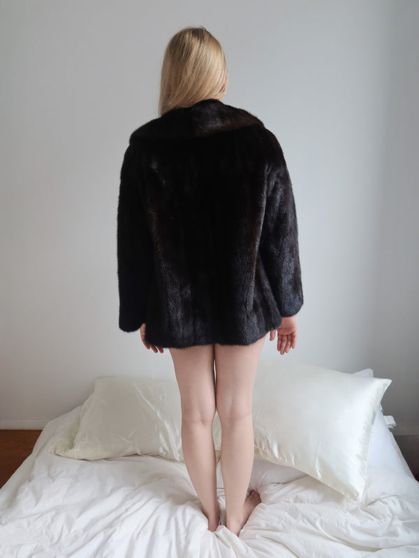 Vintage Mink Mini Fur Coat