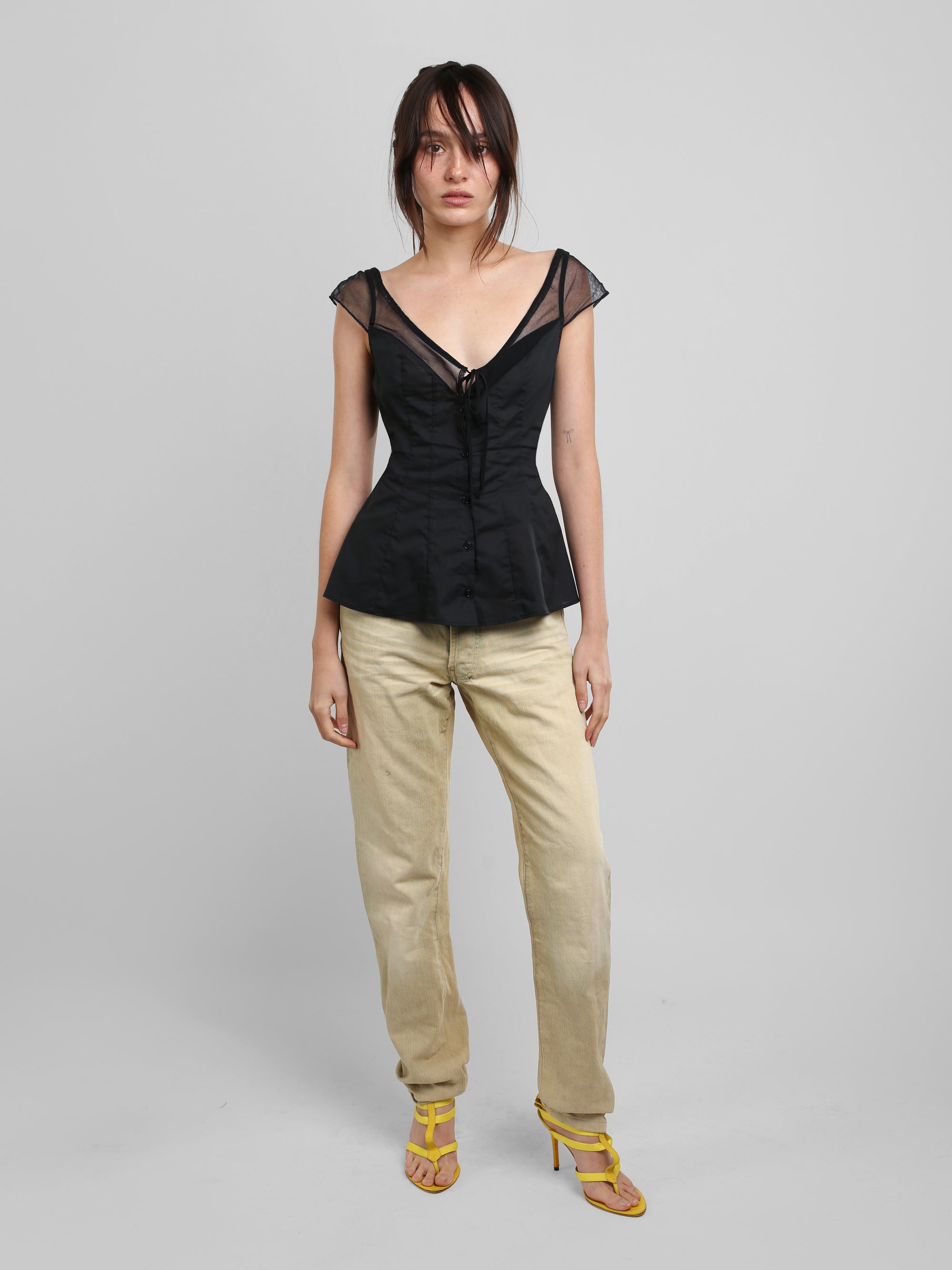 Edwardian Top - Black