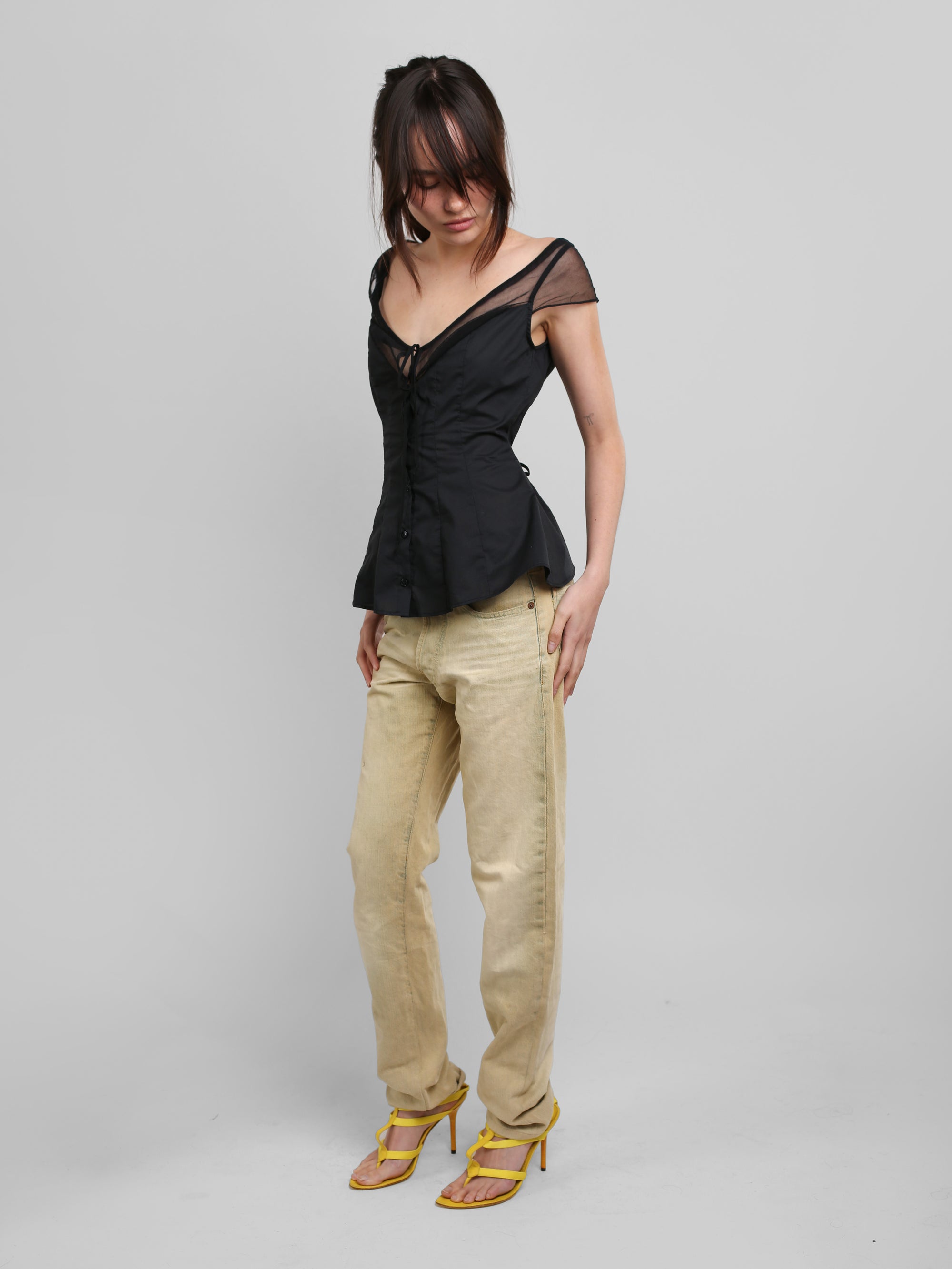 Edwardian Top - Black