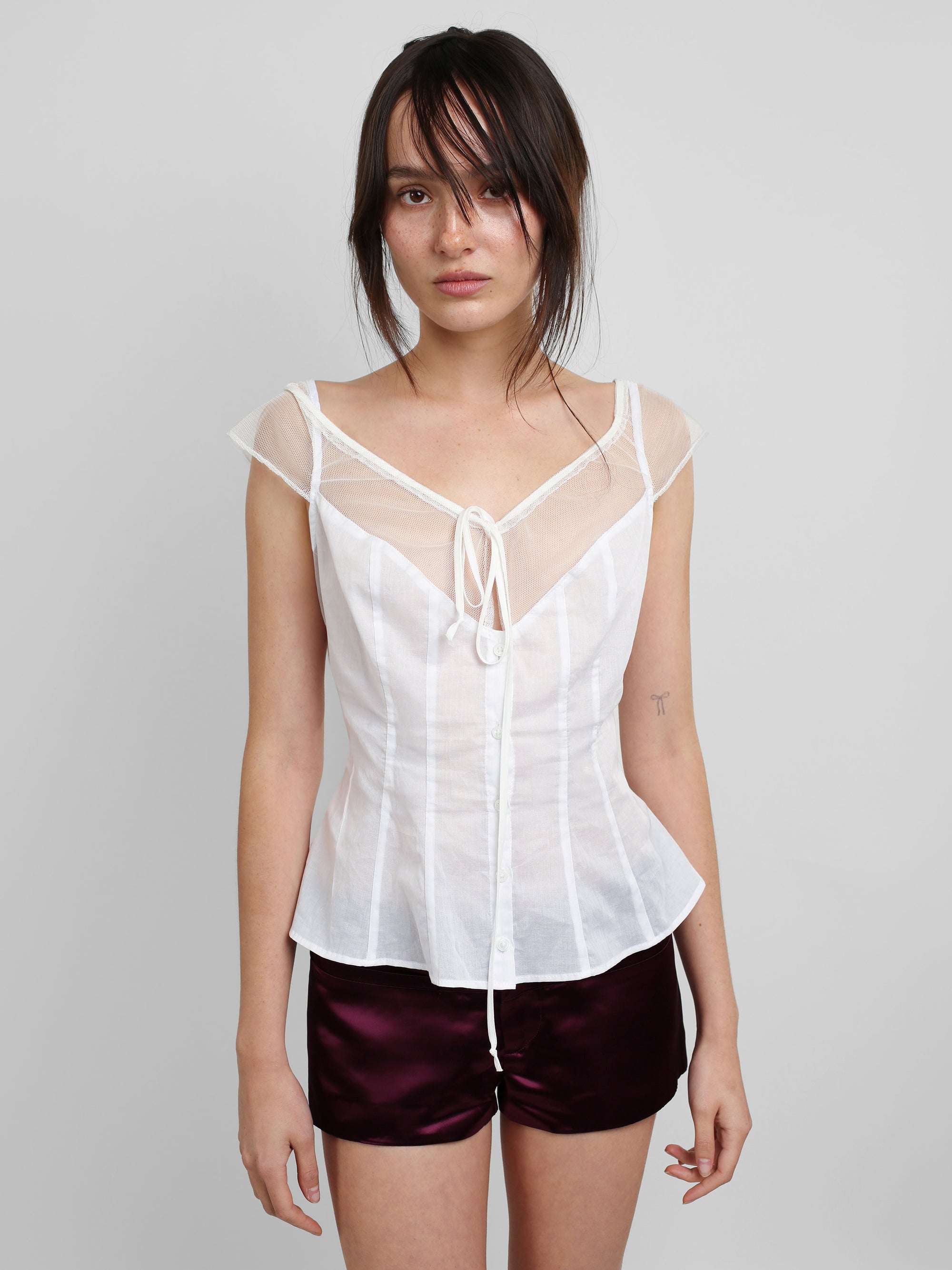 Edwardian Top - White