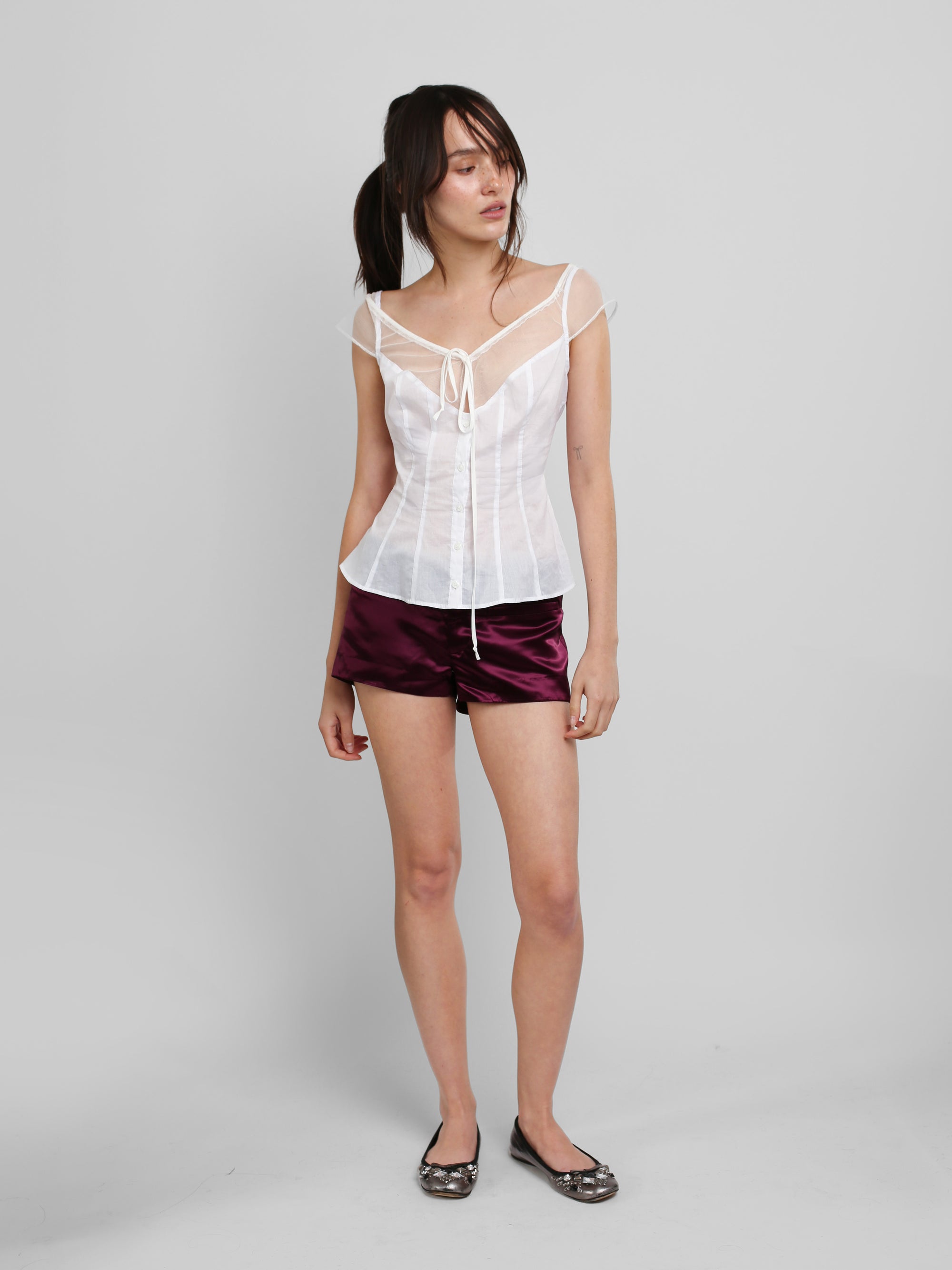 Edwardian Top - White
