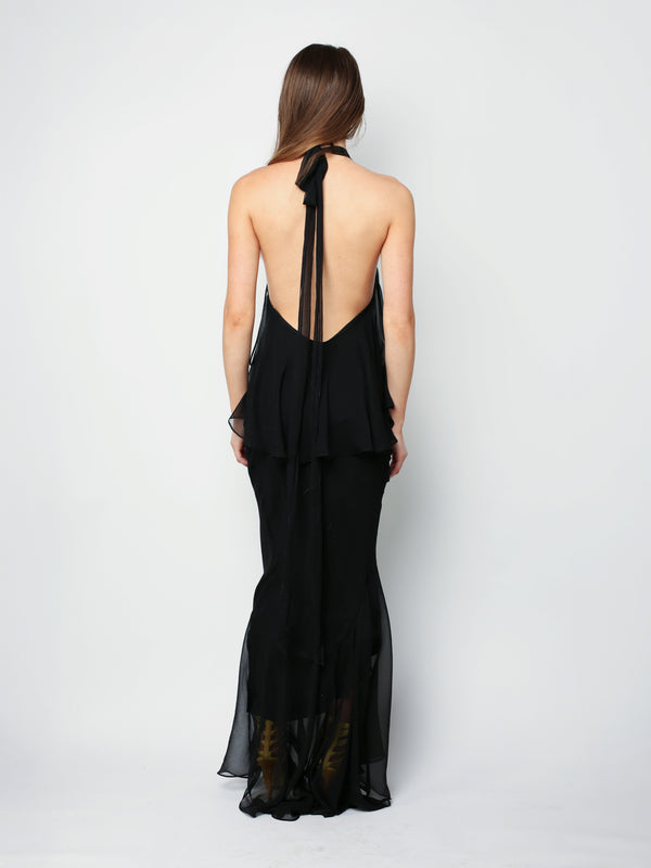 Flutter Dress - Black
