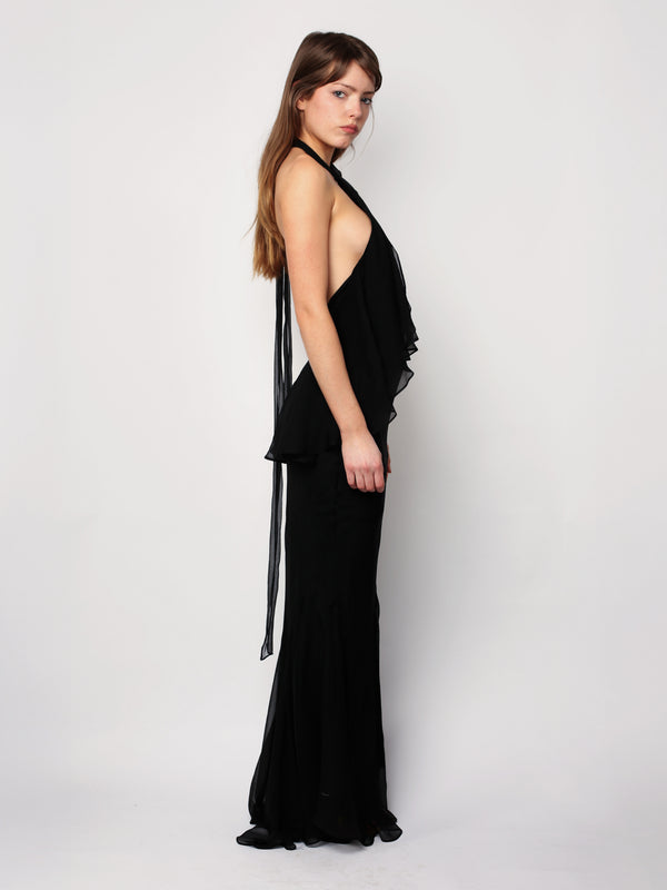 Flutter Dress - Black