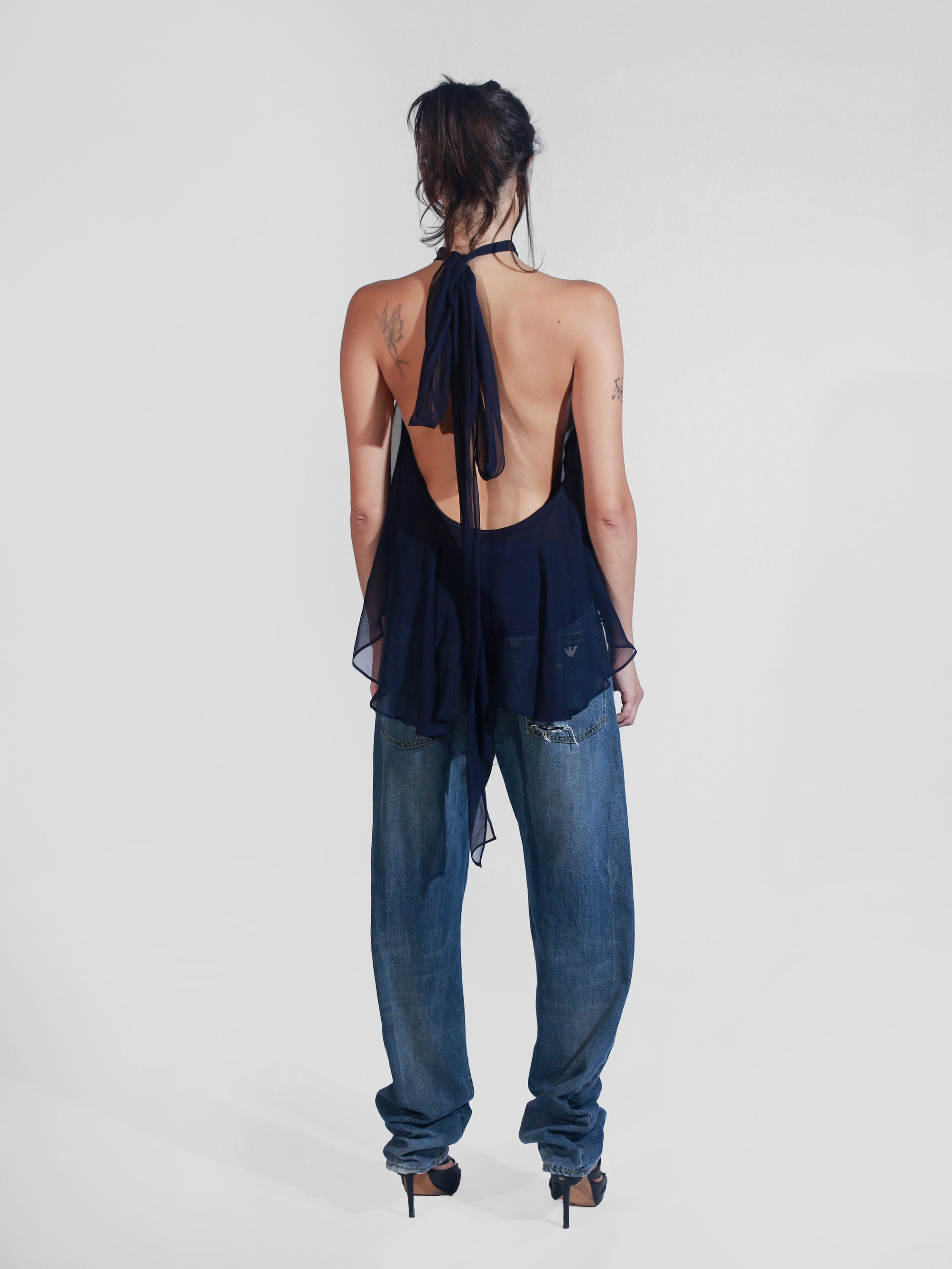 Flutter Top - Navy