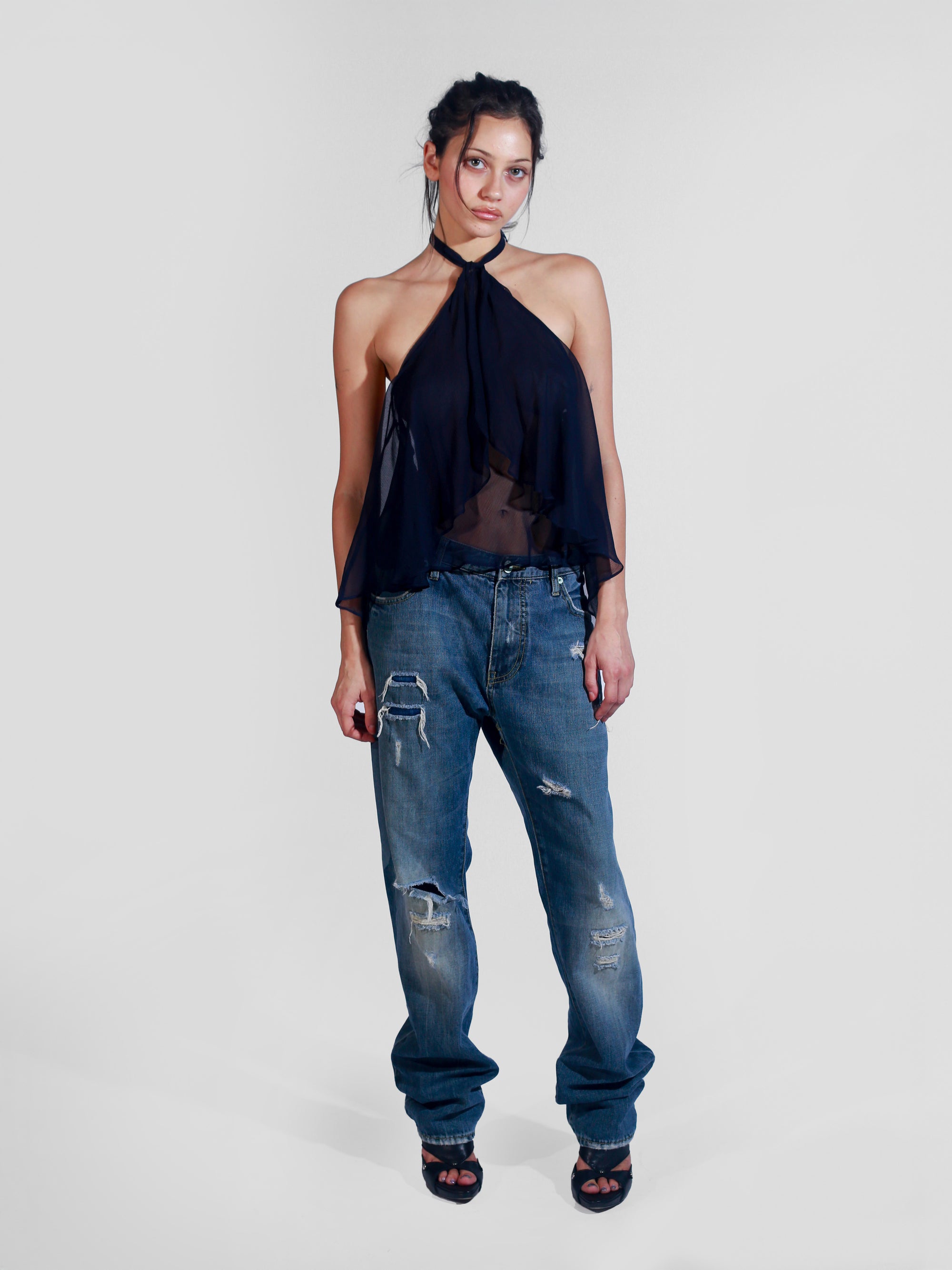 Flutter Top - Navy