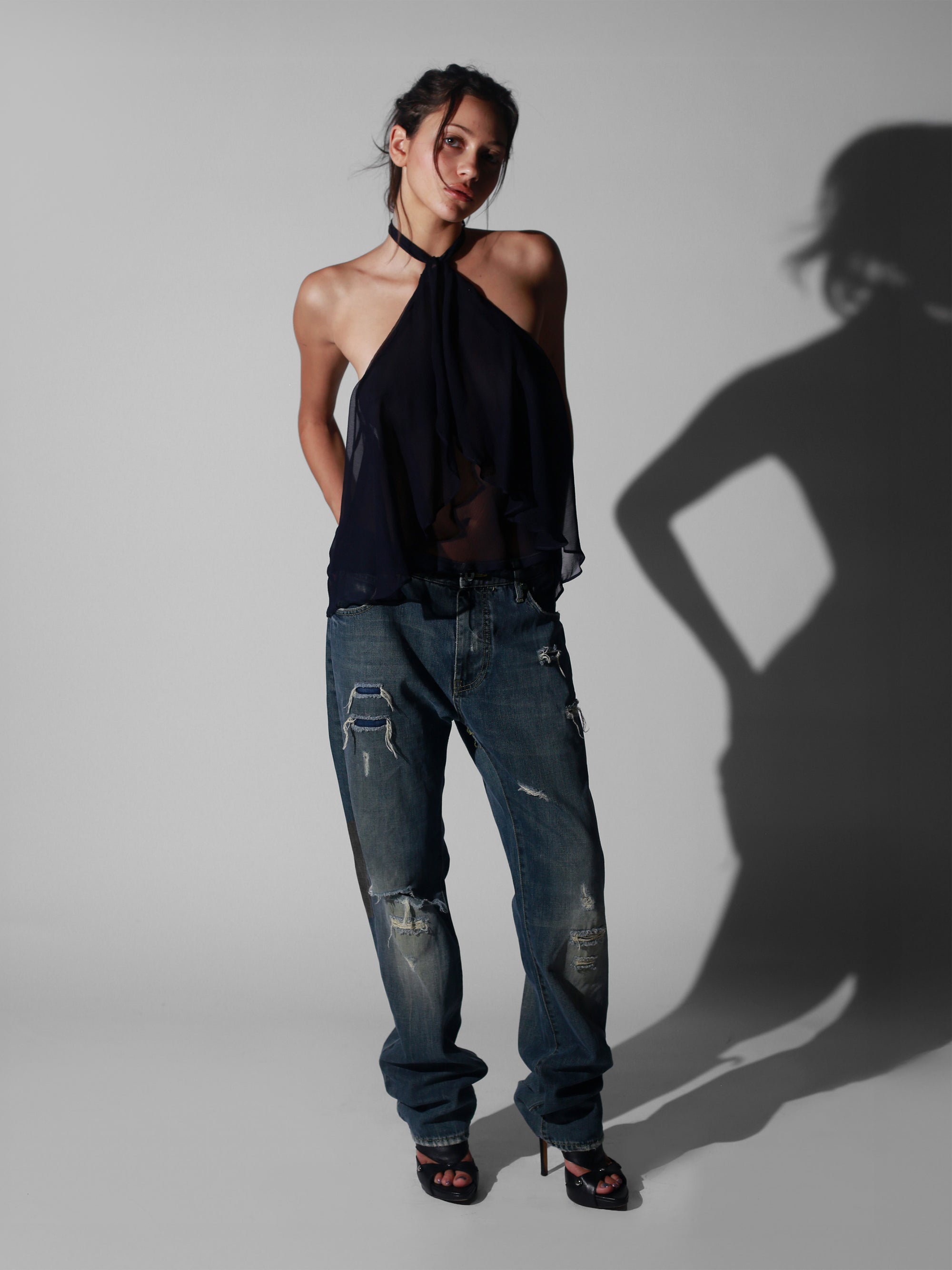 Flutter Top - Navy