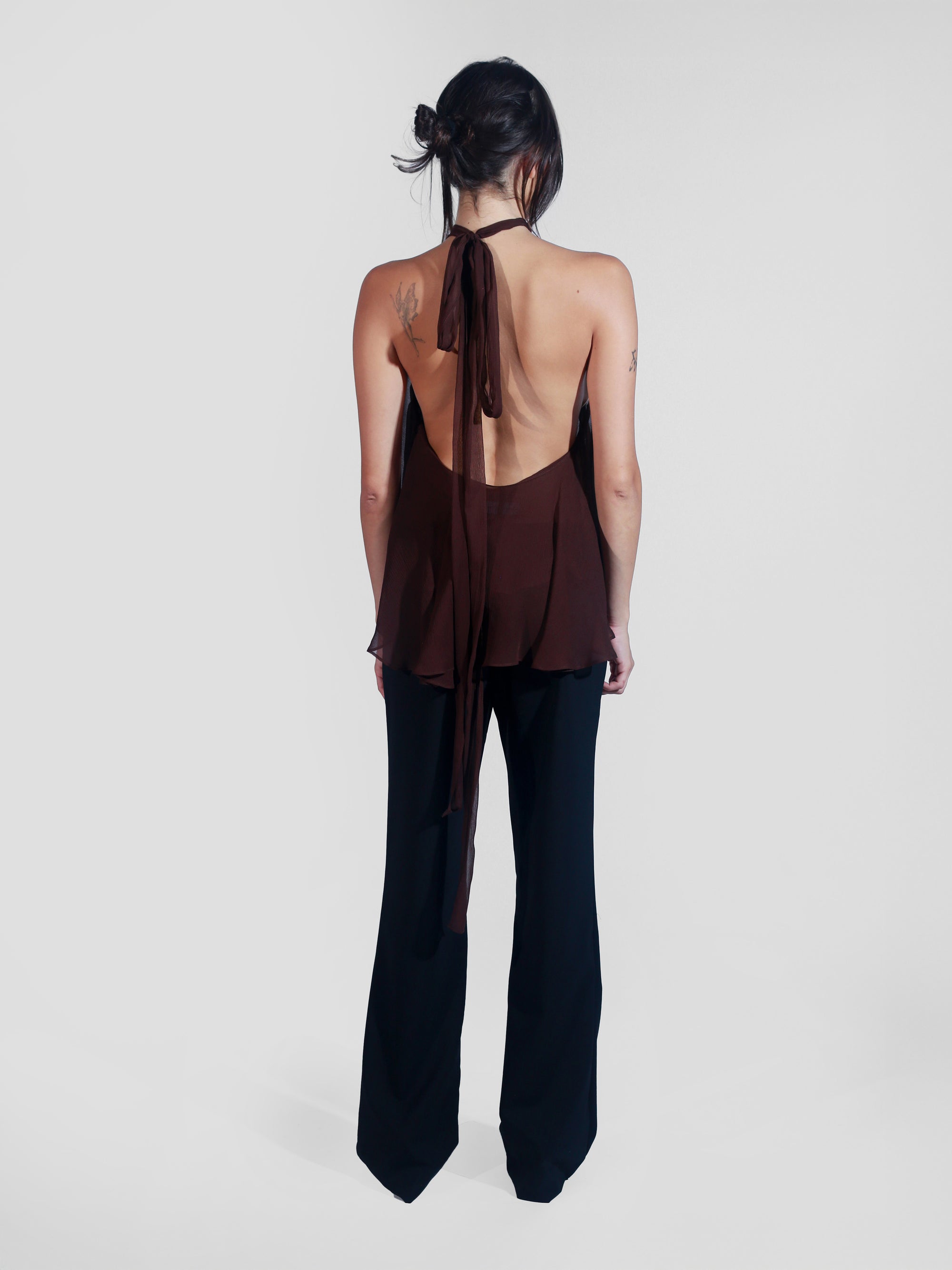 Flutter Top - Brown