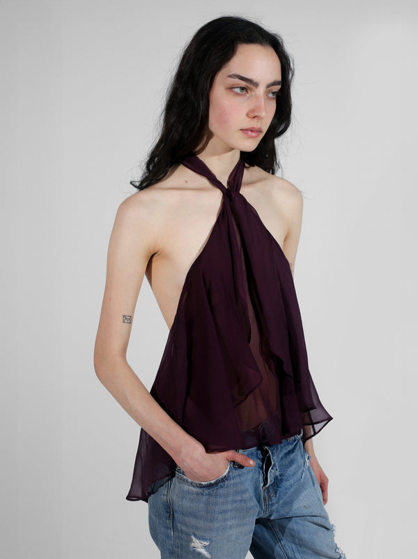 Flutter Top - Plum